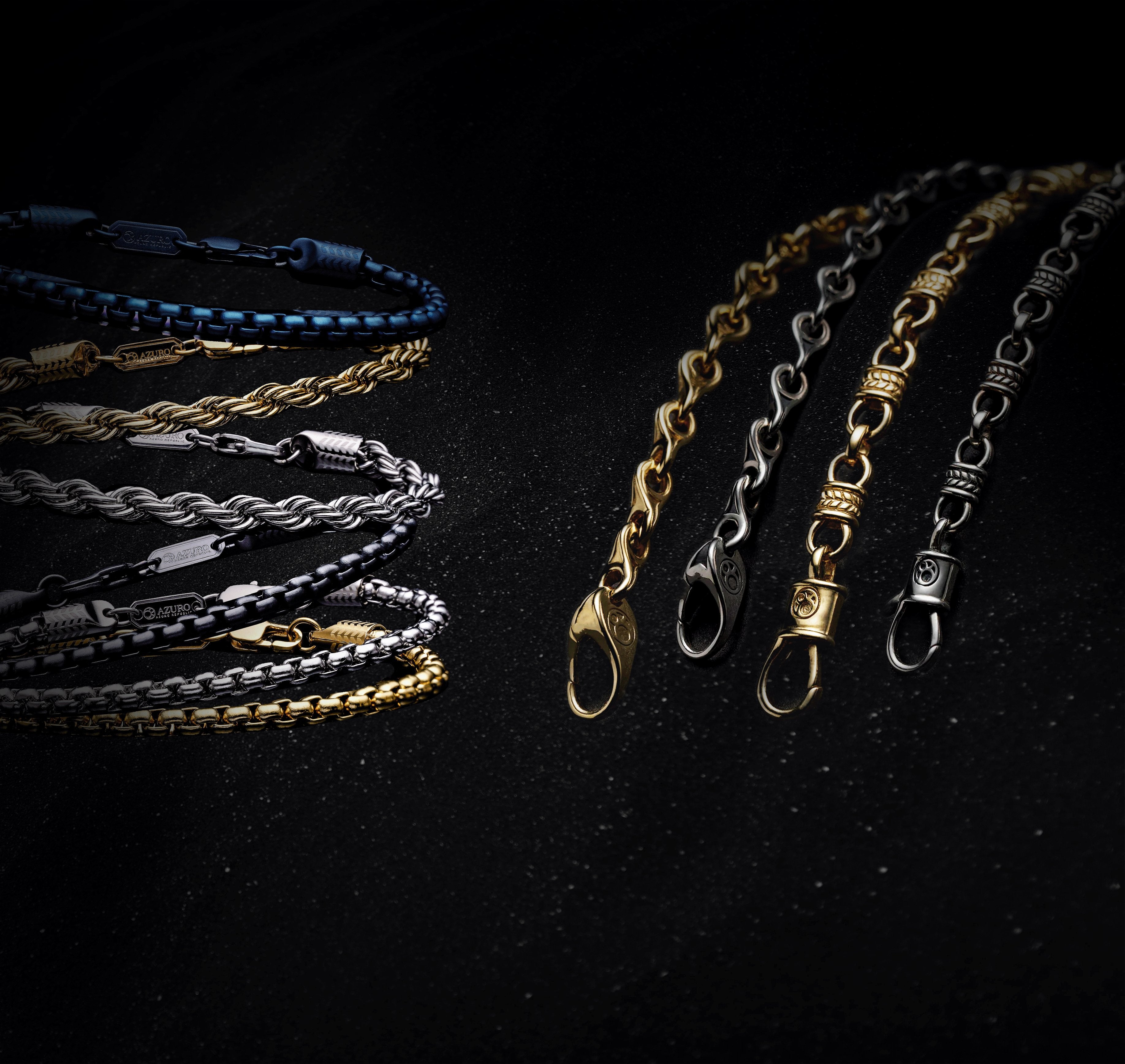 gold chain bracelet for men, teardrop bracelet, azuro republic unique teardrop bracelet. Azuro republic crafts the finest teardrop gold bracelets for men.