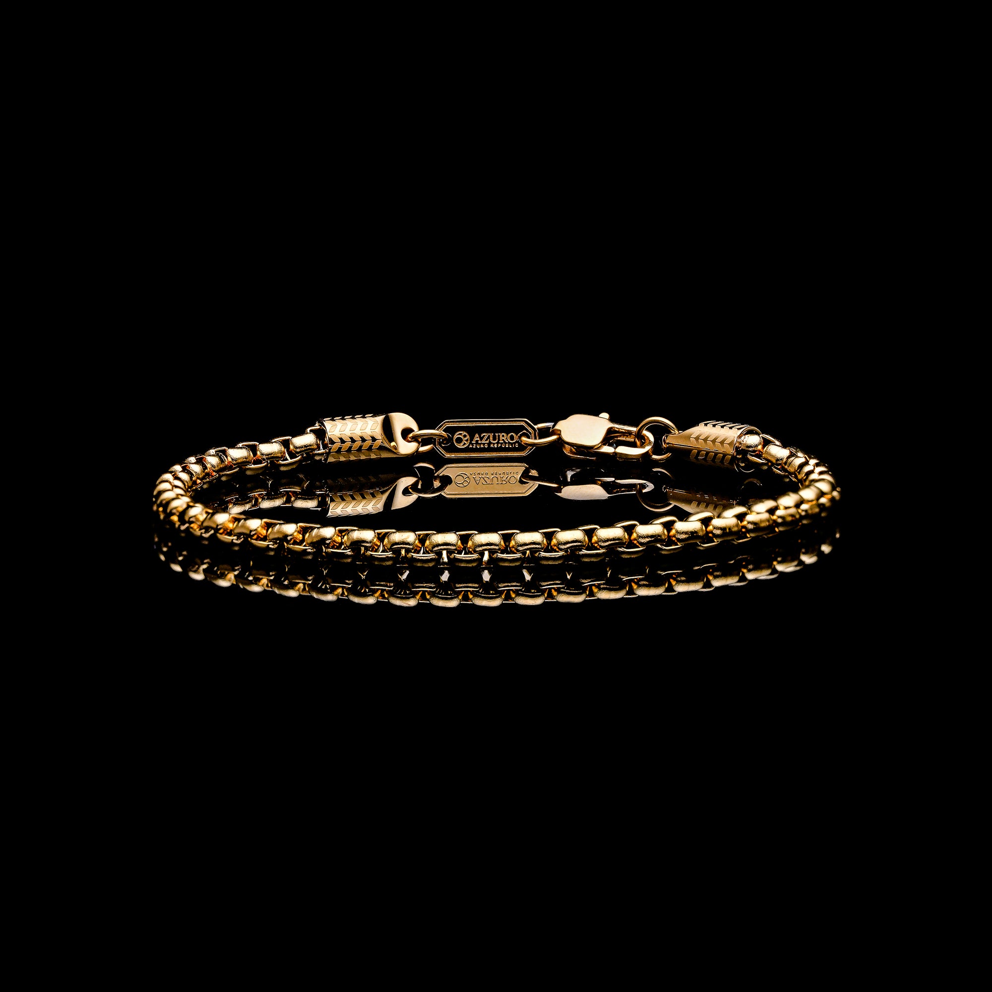 gold box chain bracelet for men, silver box chain bracelet for men