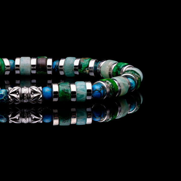 Jade Beaded Bracelets Turquoise Bead Bracelets For Men Azuro Republic 2301