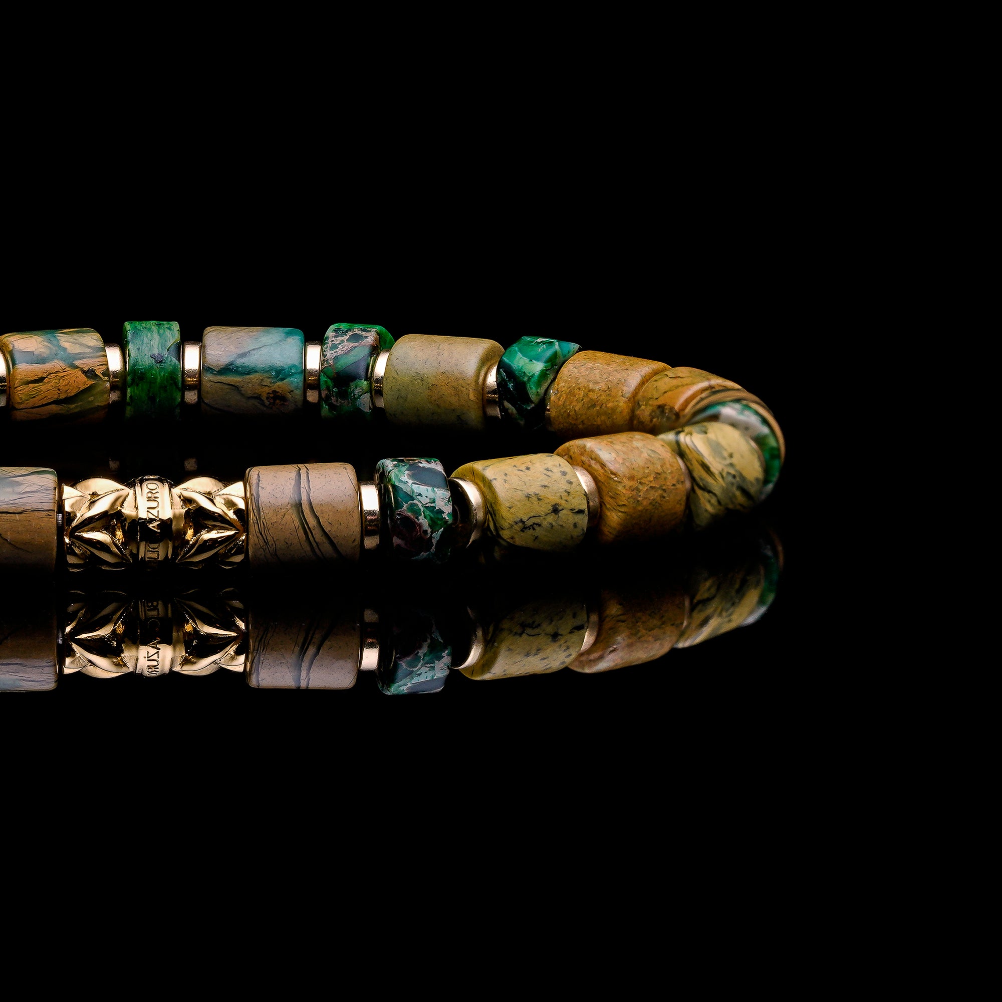 mens beaded bracelet , mens bead bracelet, gold bracelet for men