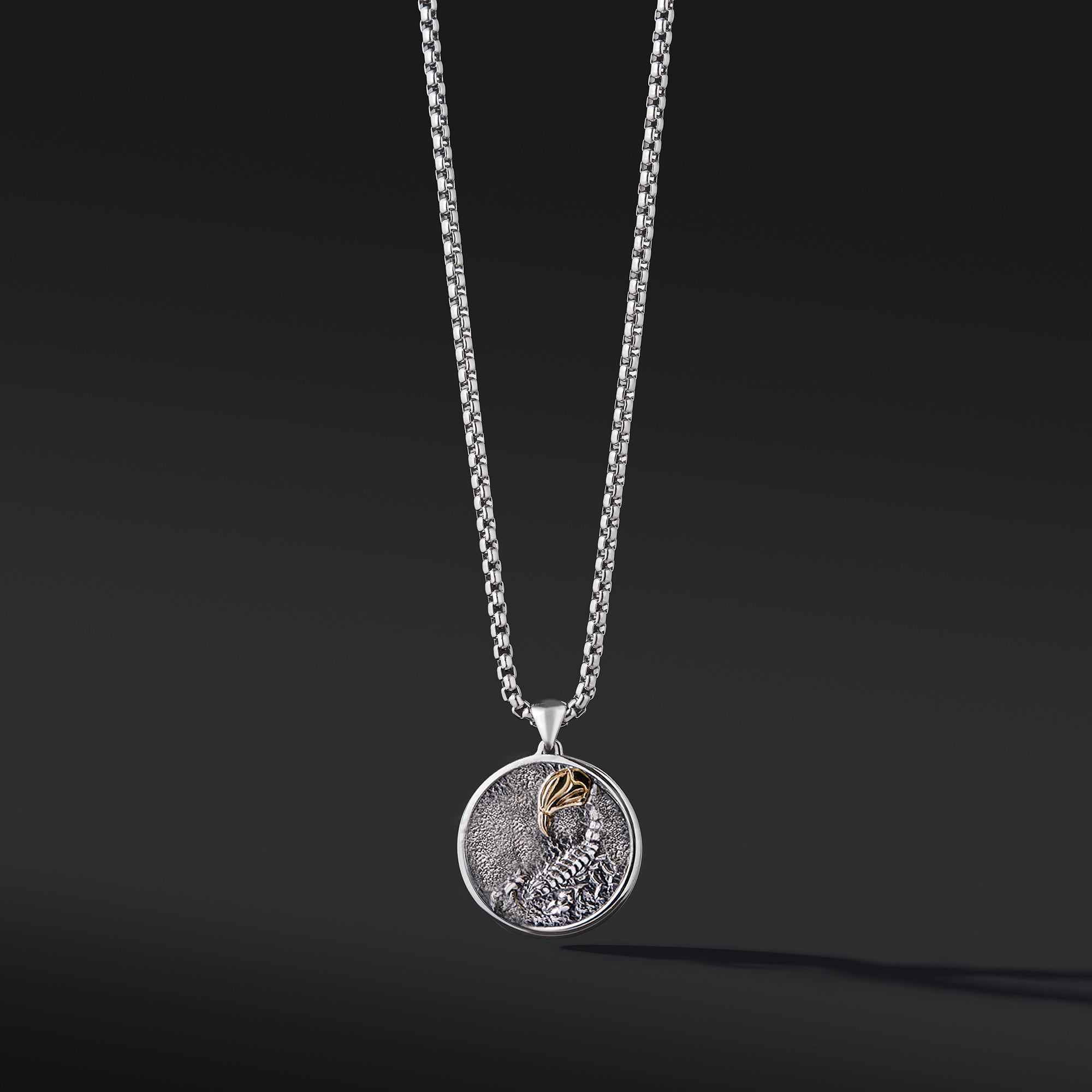 Zodiac necklace, scorpio pendant necklace, Star sign necklace for men,