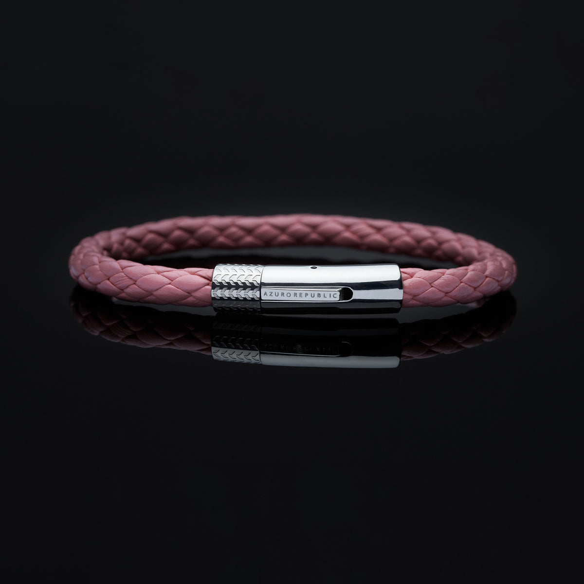 Certain-Cezanne  Pink Leather Wrap Bracelet Pink Leather Bracelet – Handmade Vegetable-Tanned Wristband  main image 4