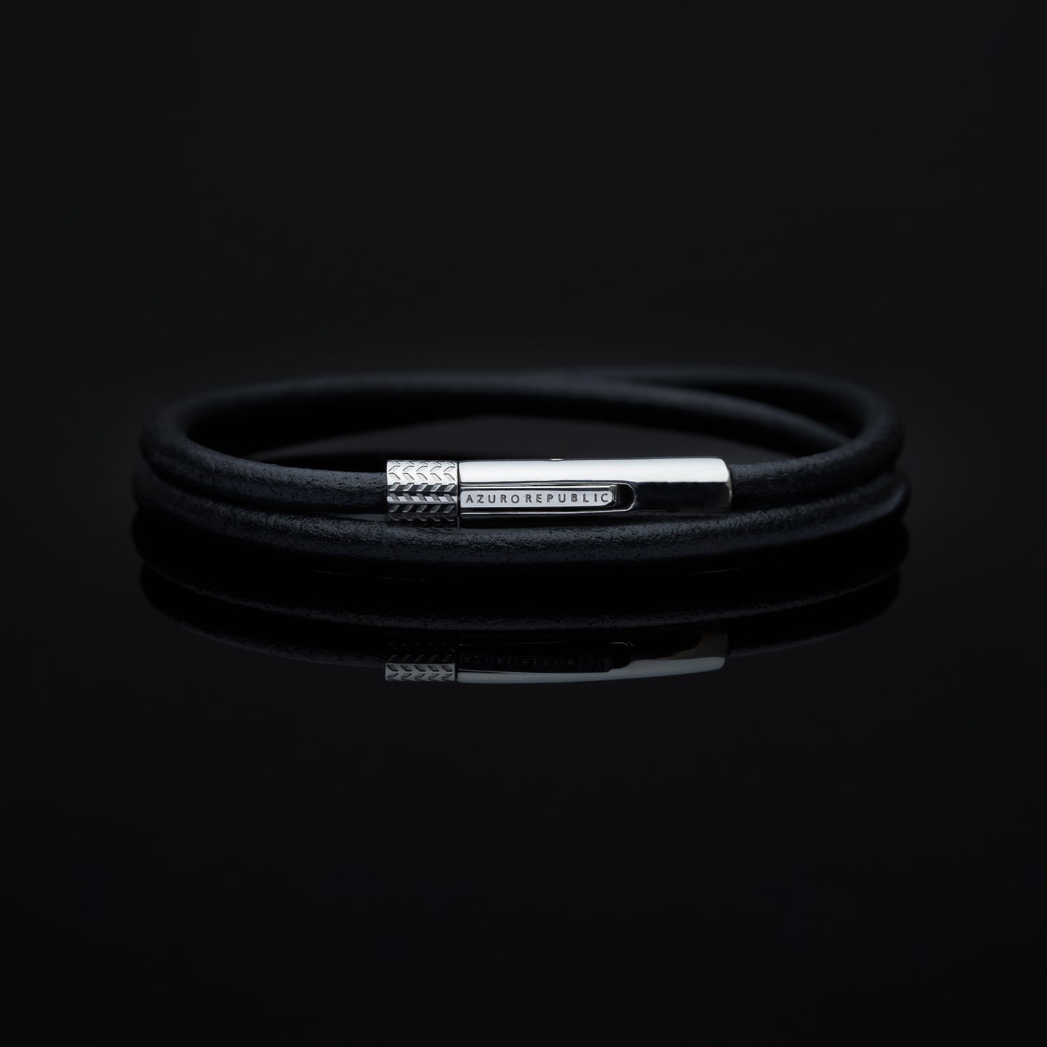 Leather bracelets are one of the stylish types of bracelets. Offering black leather bracelets, leather wrap bracelets, braided leather bracelets. Personalized leather bracelets with engraved names are available through our customized service.