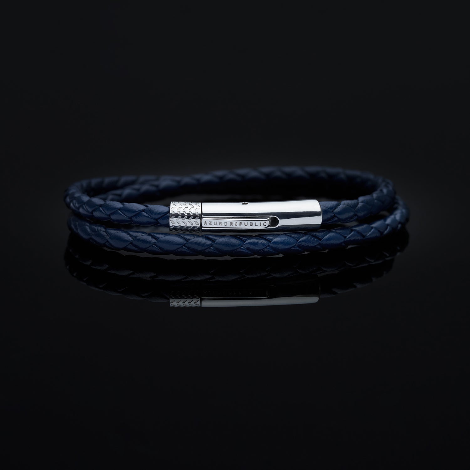 Leather bracelets are one of the stylish types of bracelets. Offering black leather bracelets, leather wrap bracelets, braided leather bracelets. Personalized leather bracelets with engraved names are available through our customized service.