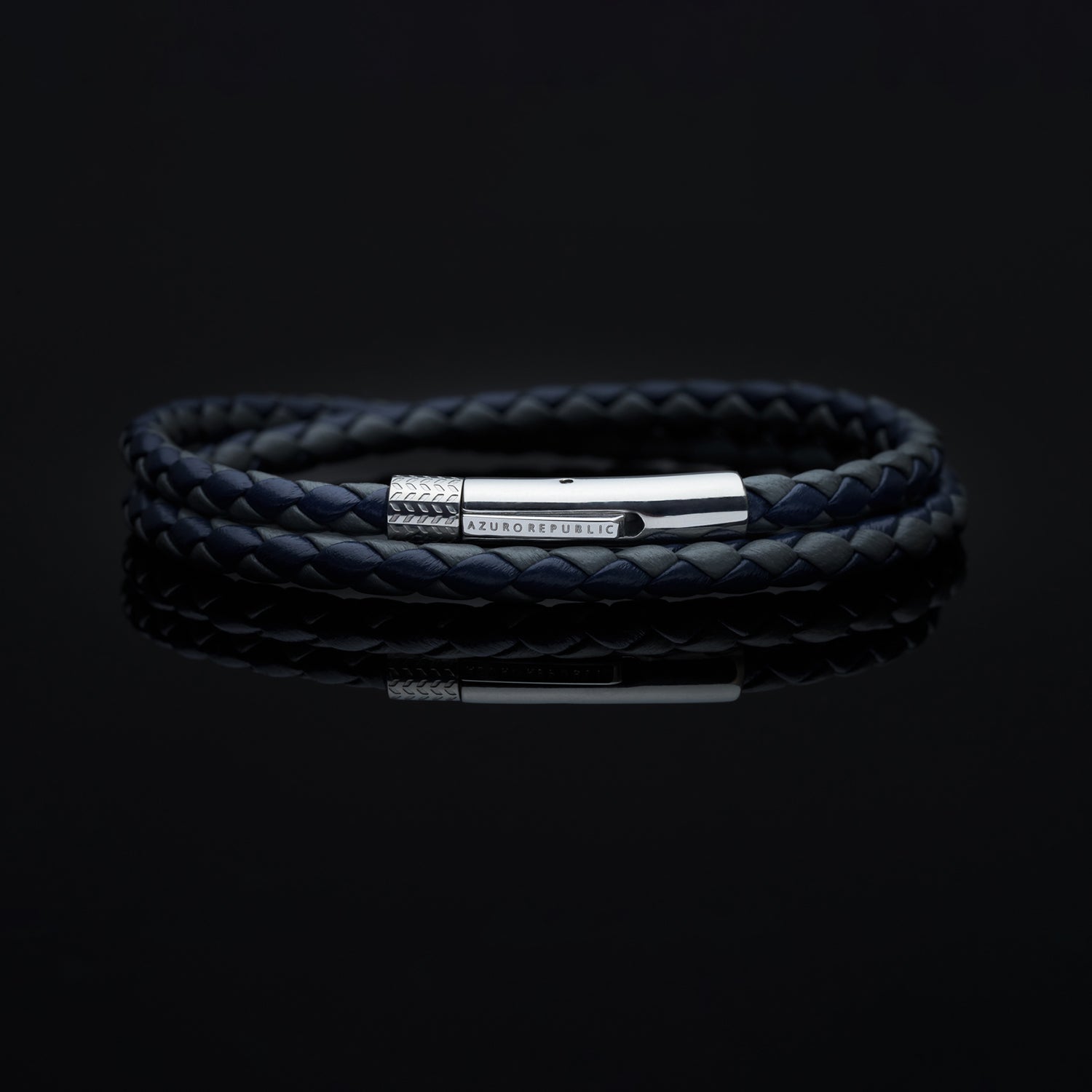 Leather bracelets are one of the stylish types of bracelets. Offering black leather bracelets, leather wrap bracelets, braided leather bracelets. Personalized leather bracelets with engraved names are available through our customized service.