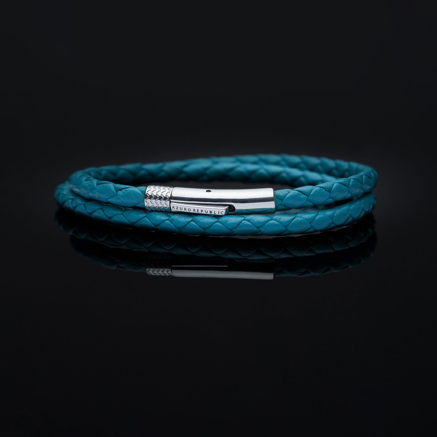 Leather bracelets are one of the stylish types of bracelets. Offering black leather bracelets, leather wrap bracelets, braided leather bracelets. Personalized leather bracelets with engraved names are available through our customized service.