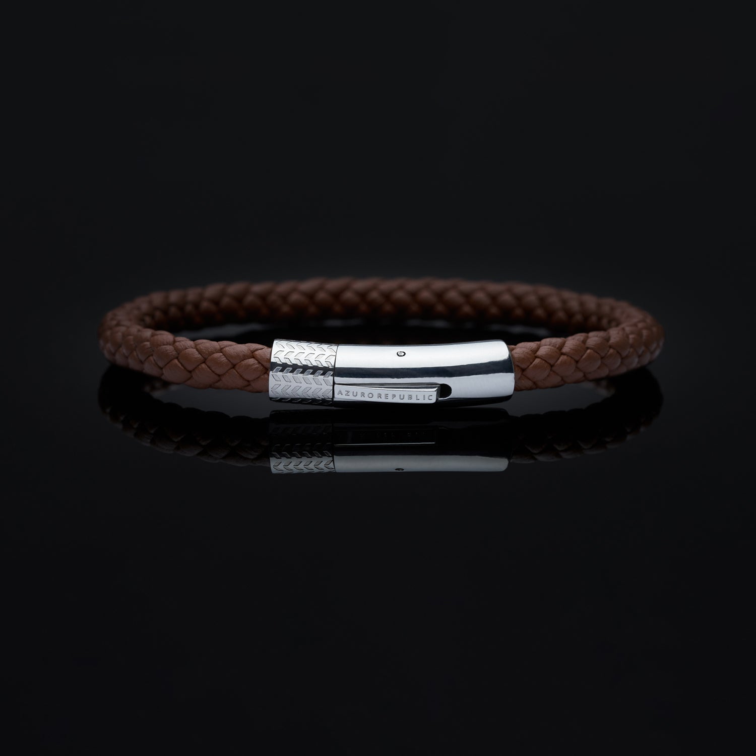 Leather bracelets are one of the stylish types of bracelets. Offering black leather bracelets, leather wrap bracelets, braided leather bracelets. Personalized leather bracelets with engraved names are available through our customized service.