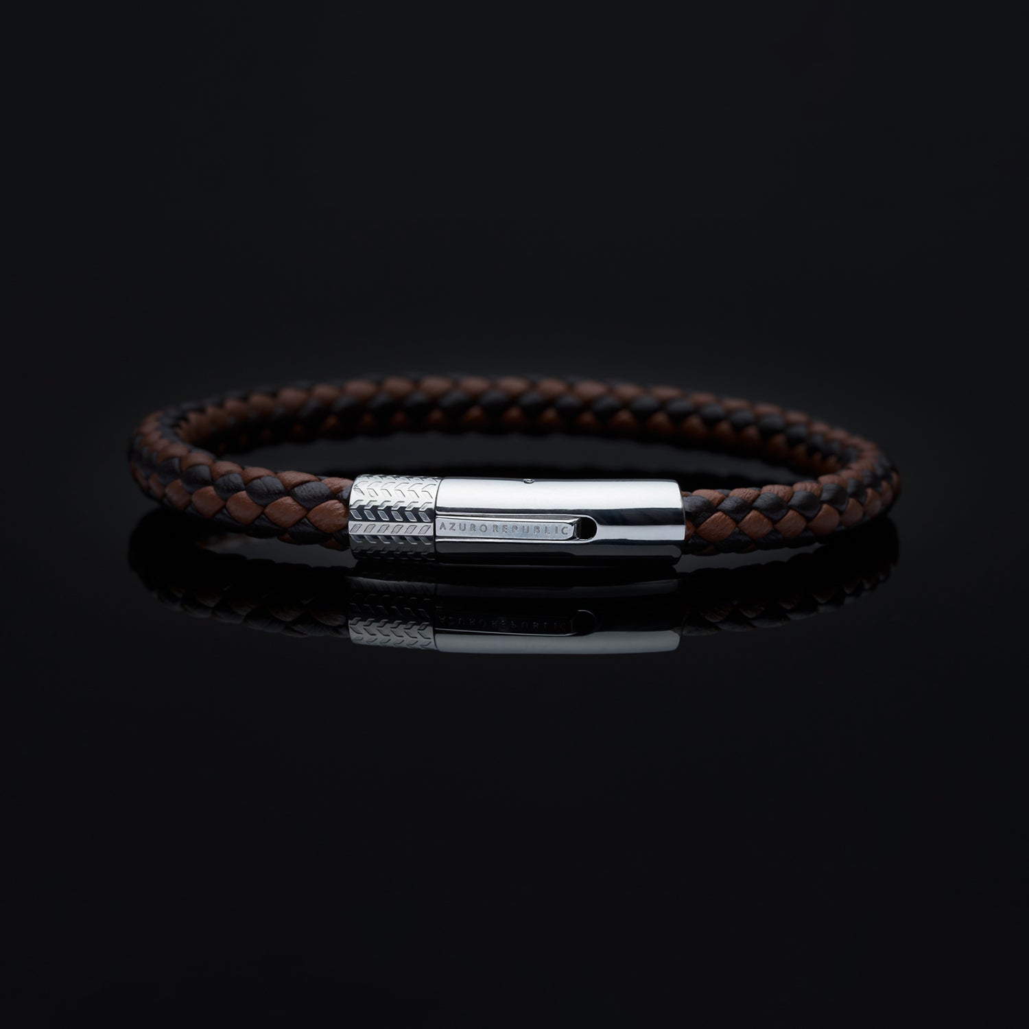 Leather bracelets are one of the stylish types of bracelets. Offering black leather bracelets, leather wrap bracelets, braided leather bracelets. Personalized leather bracelets with engraved names are available through our customized service.