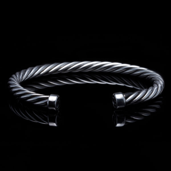 Silver cuff bracelet, gold cuff bracelet, twisted rope cuff bracelet, rope bracelets, silver rope bracelets, mens silver cable bracelets, 