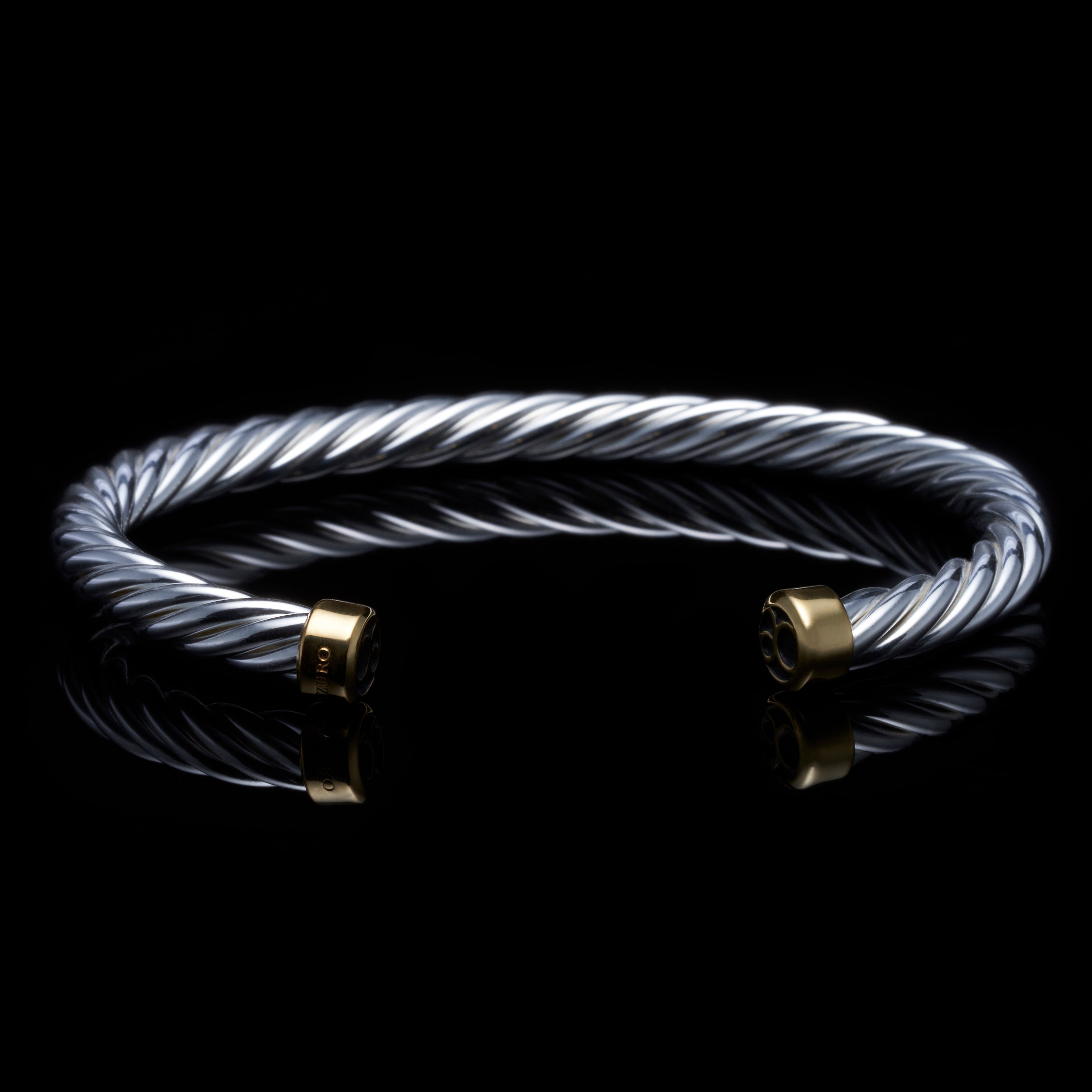 Silver cuff bracelet, gold cuff bracelet, twisted rope cuff bracelet, rope bracelets, silver rope bracelets, mens silver cable bracelets,