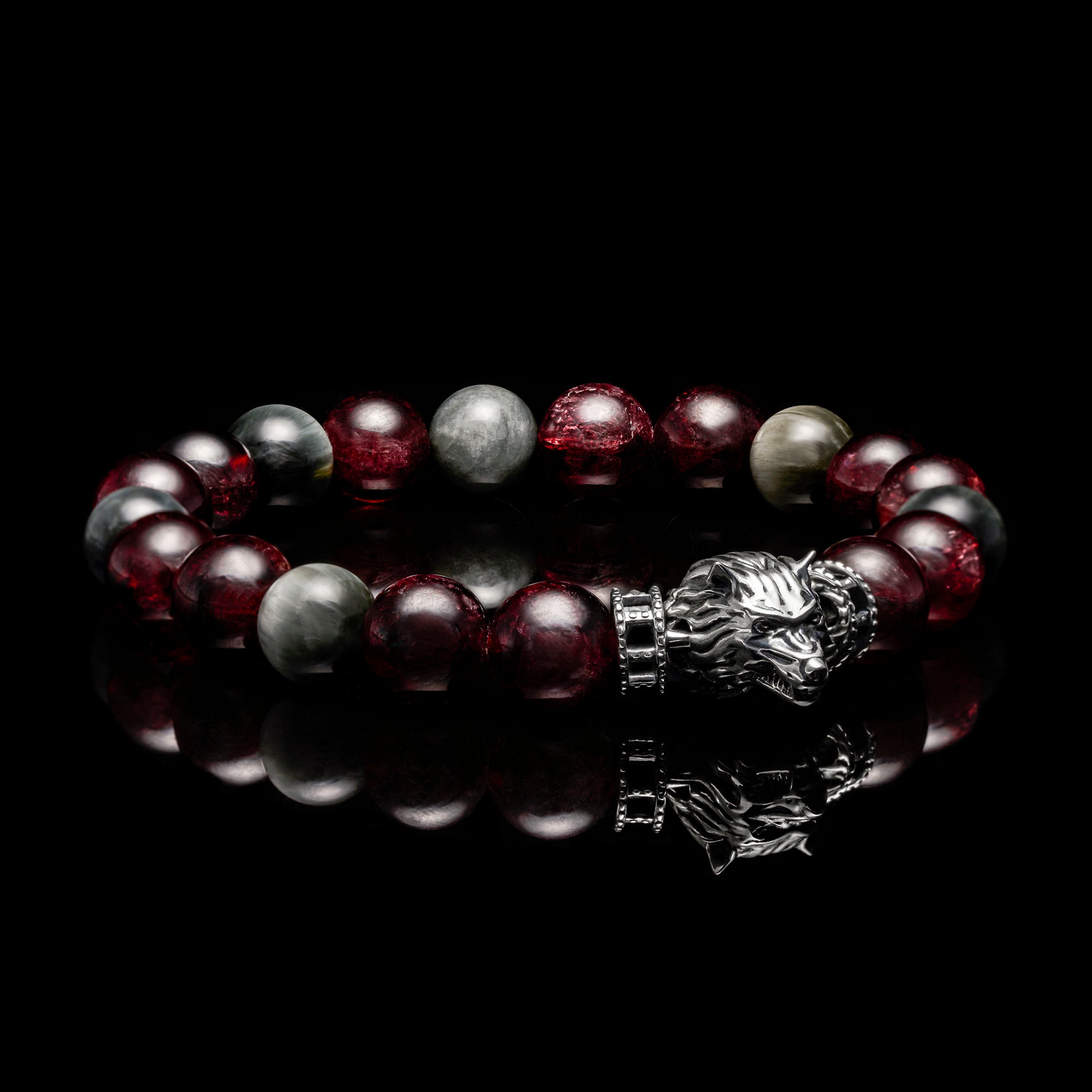 wolf bracelets, gold bracelets for men, wolf pendant, wolf jewelry, silver wolf jewelry, 925 silver beaded bracelet, animal jewelry for men, beaded bracelets for men, mens beaded bracelets