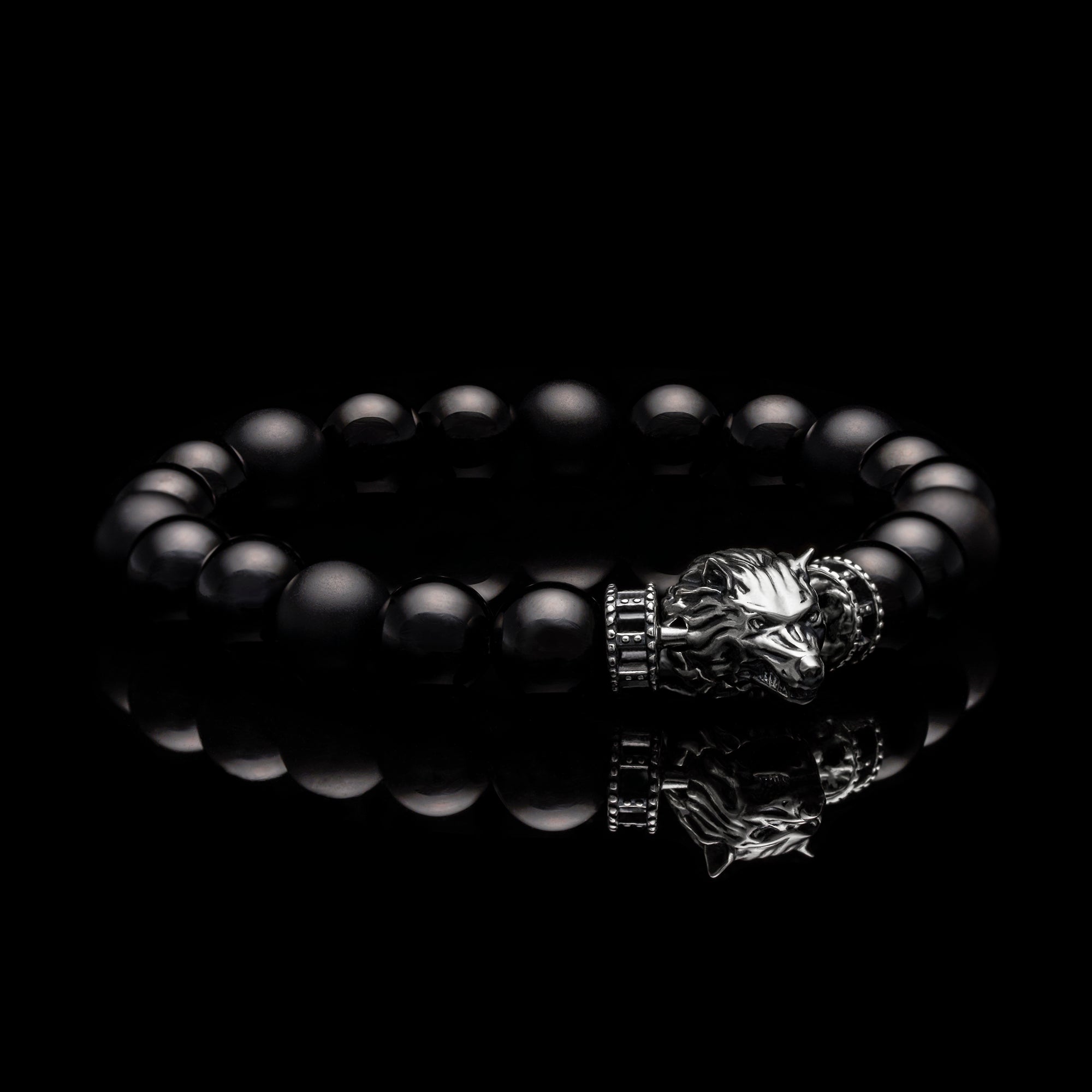 wolf bracelets, gold bracelets for men, wolf pendant, wolf jewelry, silver wolf jewelry, 925 silver beaded bracelet, animal jewelry for men, beaded bracelets for men, mens beaded bracelets