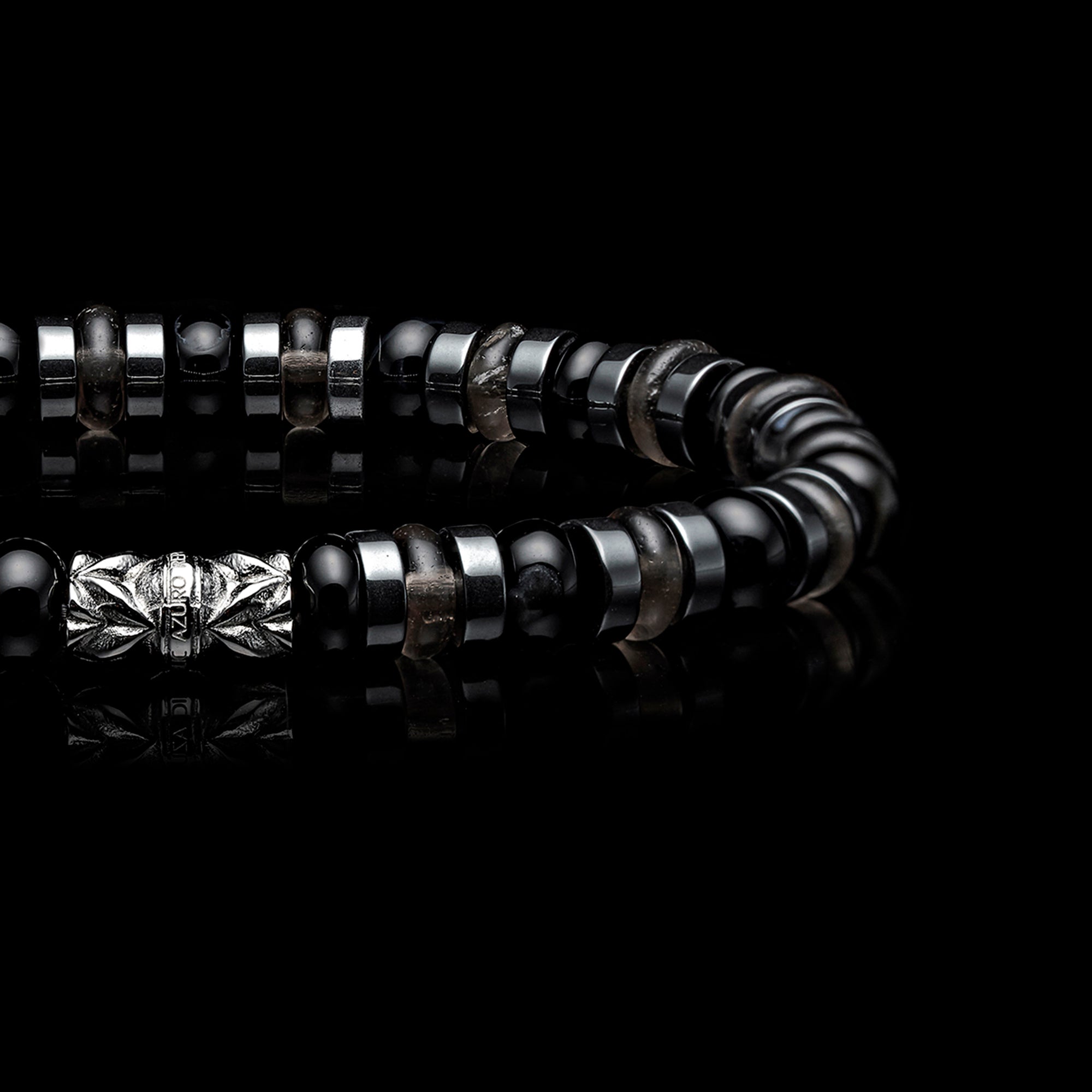 mens beaded bracelet , mens bead bracelet, gold bracelet for men, dark bead bracelets, black beaded bracelet