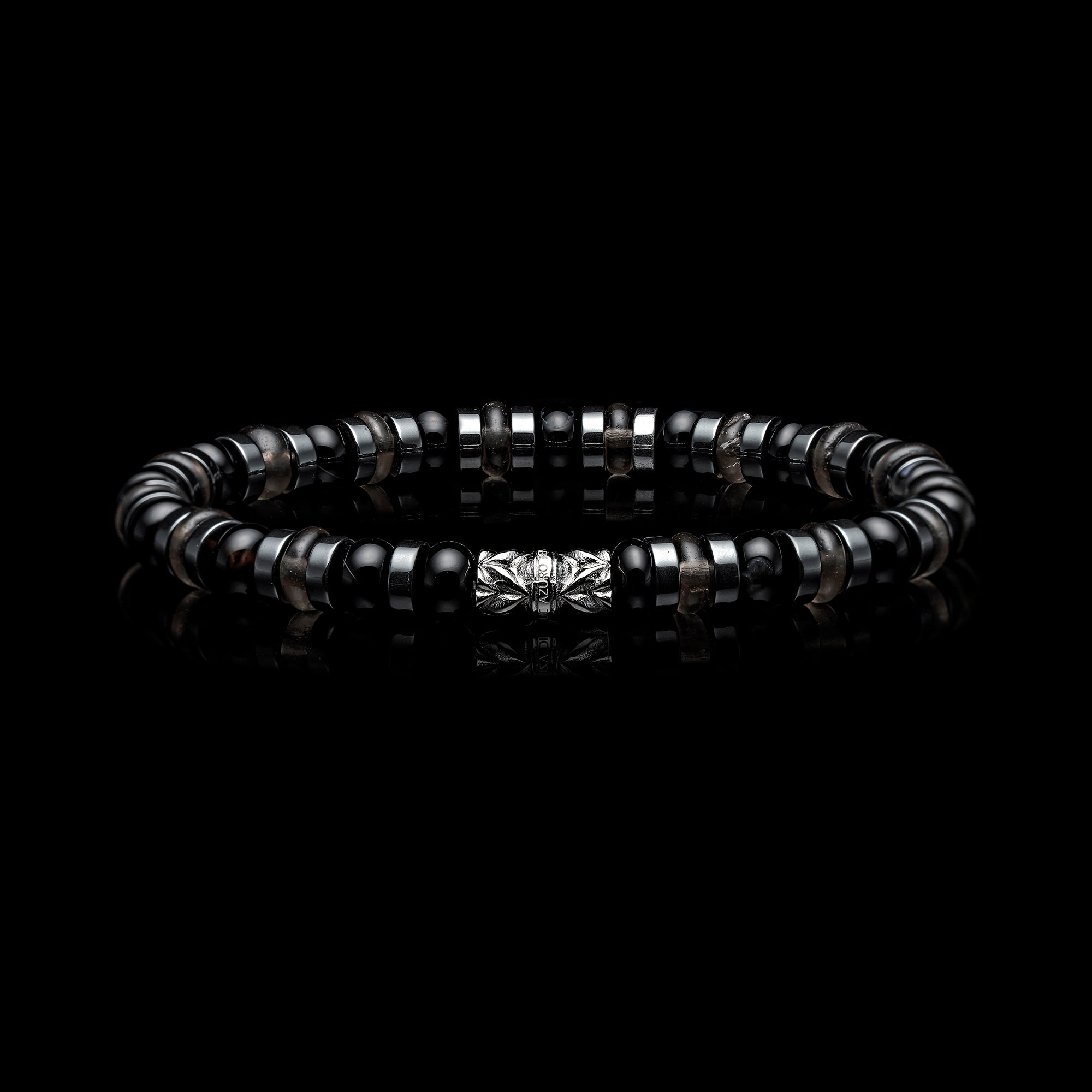 mens beaded bracelet , mens bead bracelet, gold bracelet for men, dark bead bracelets, black beaded bracelet