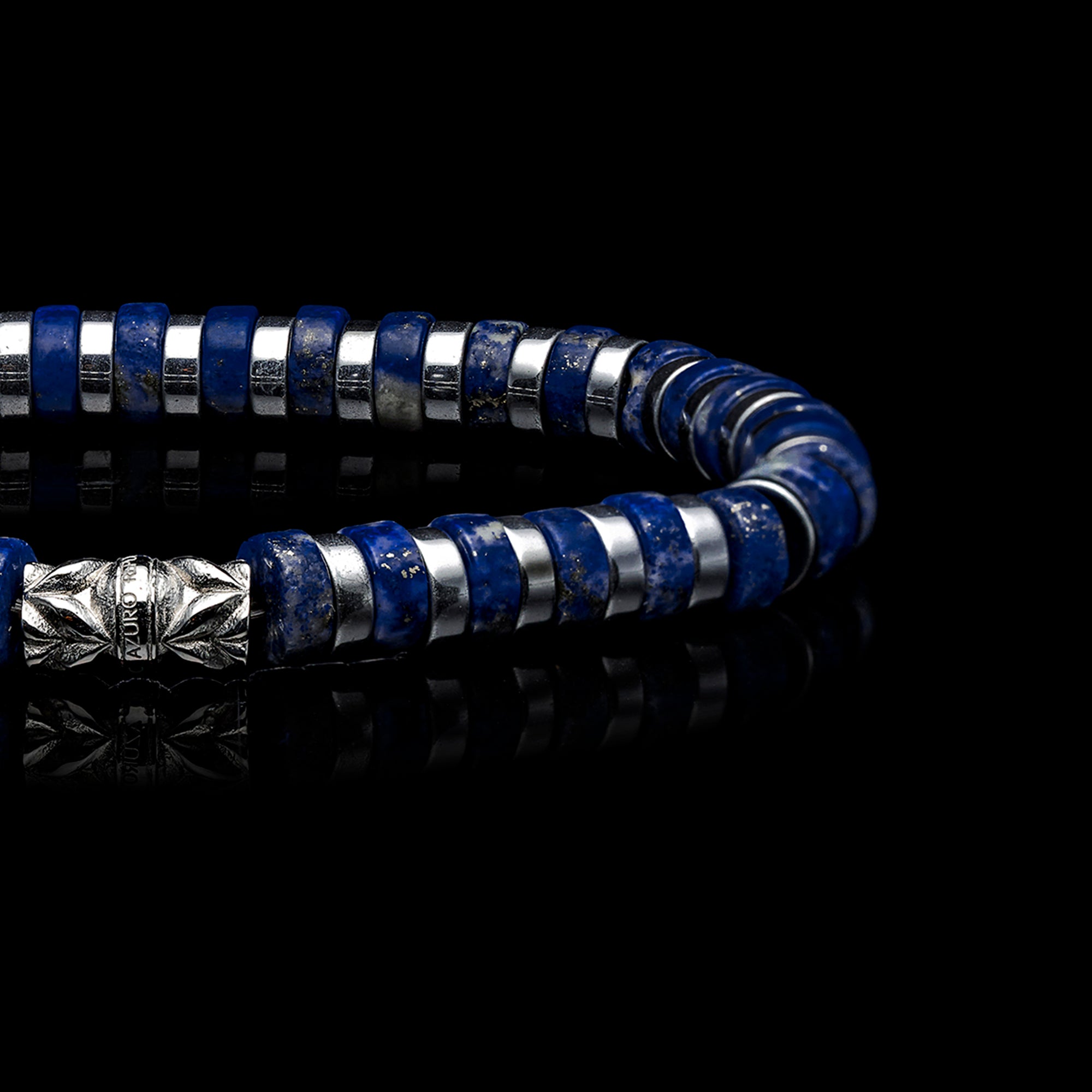 mens beaded bracelet , mens bead bracelet, gold bracelet for men, lapis lazuli bead bracelets, silver lapis lazuli bracelet