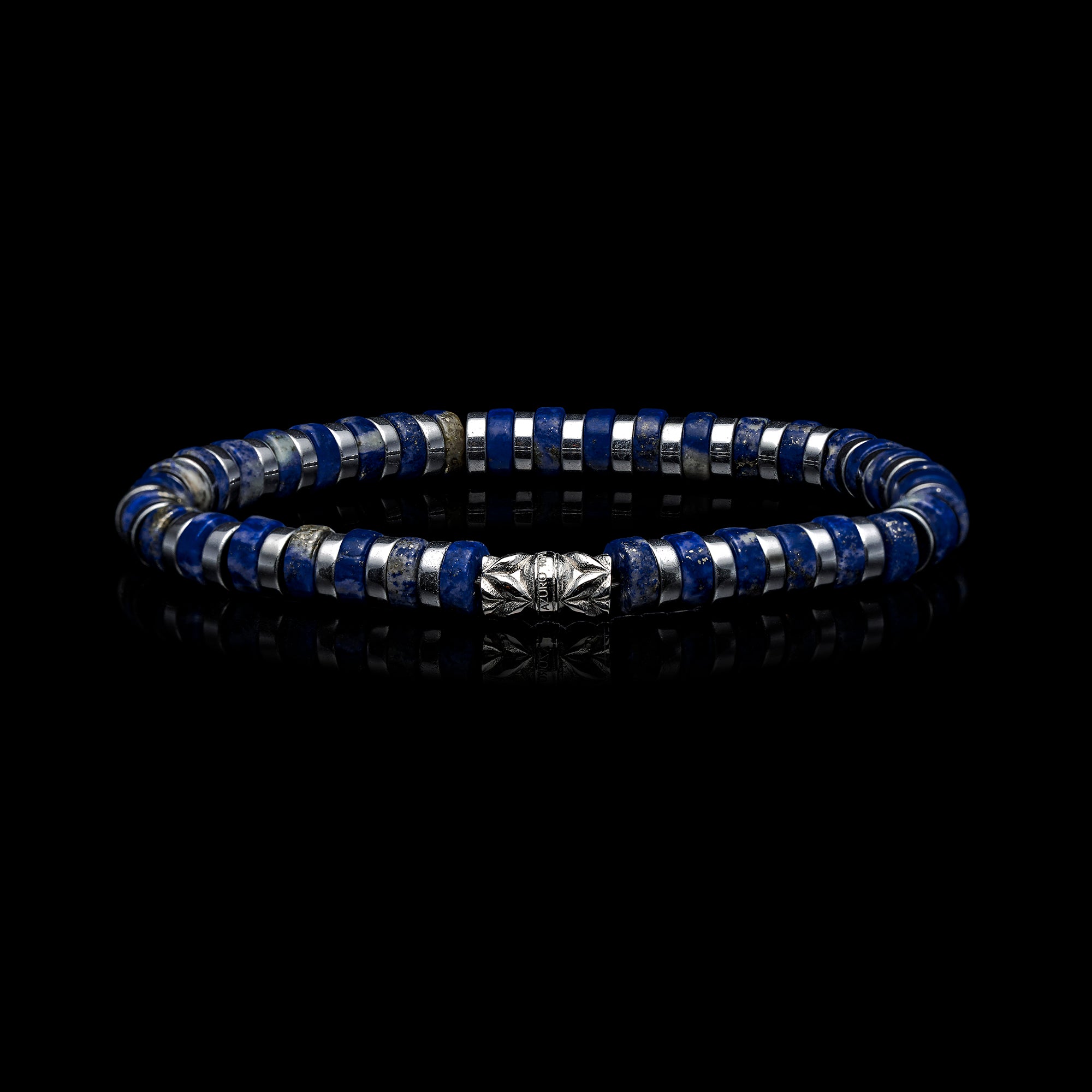 mens beaded bracelet , mens bead bracelet, gold bracelet for men, lapis lazuli bead bracelets, silver lapis lazuli bracelet