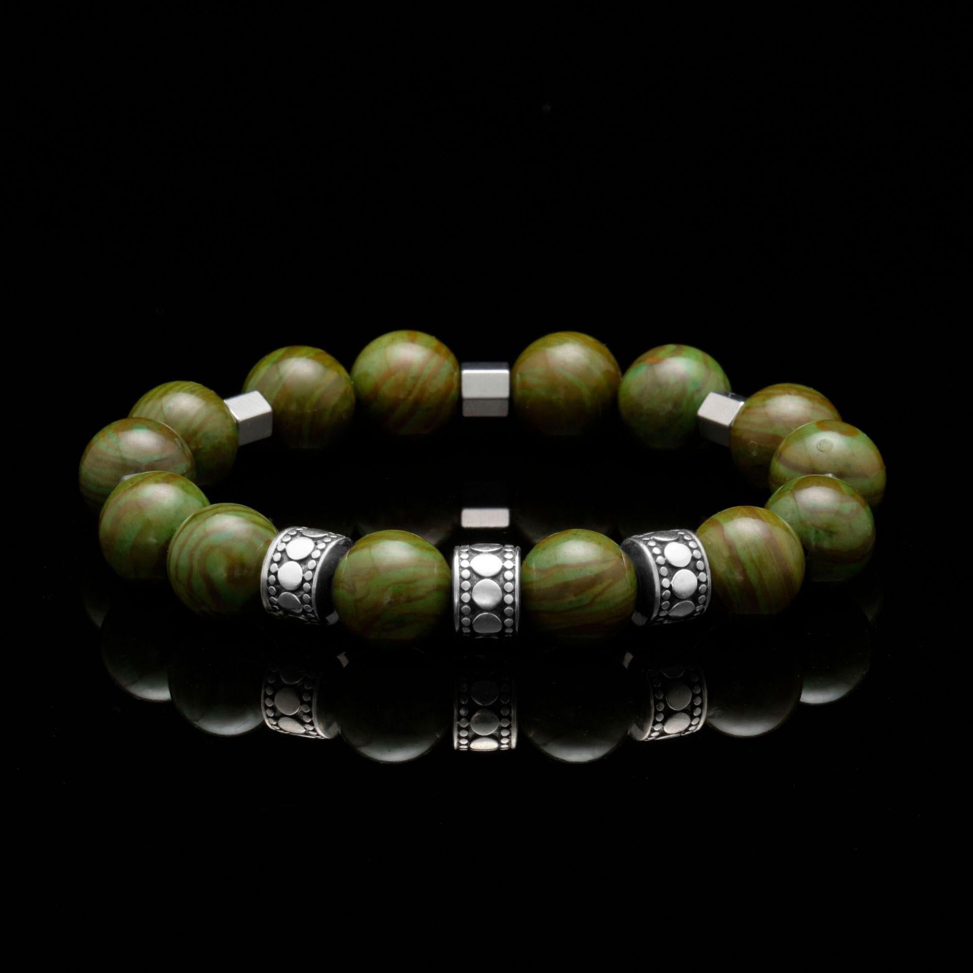 mens stainless steel bracelets, mens silver bracelets, chakra bracelet, chakra stones, heart chakra, green jasper, jasper stone, men stone bracelet, men bracelet, bracelet for men, mens bead bracelet, men's accessories, beaded bracelets for men, mens beaded bracelets, silver bracelet, male bracelets, bracelet men, mens jewelry bracelet, handmade mens bracelets, men wear bracelet