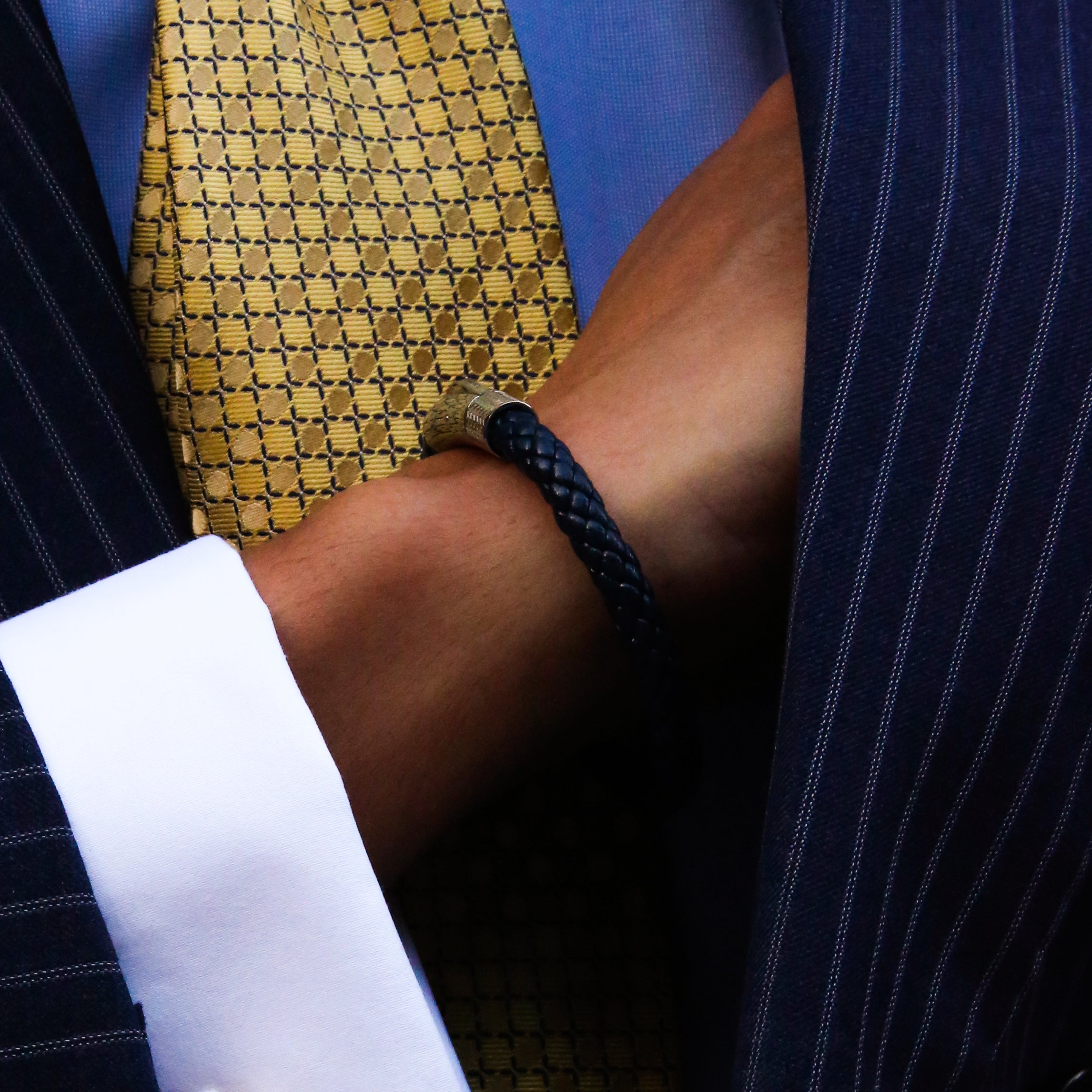 Leather bracelets are one of the stylish types of bracelets. Offering black leather bracelets, leather wrap bracelets, braided leather bracelets. Personalized leather bracelets with engraved names are available through our customized service.