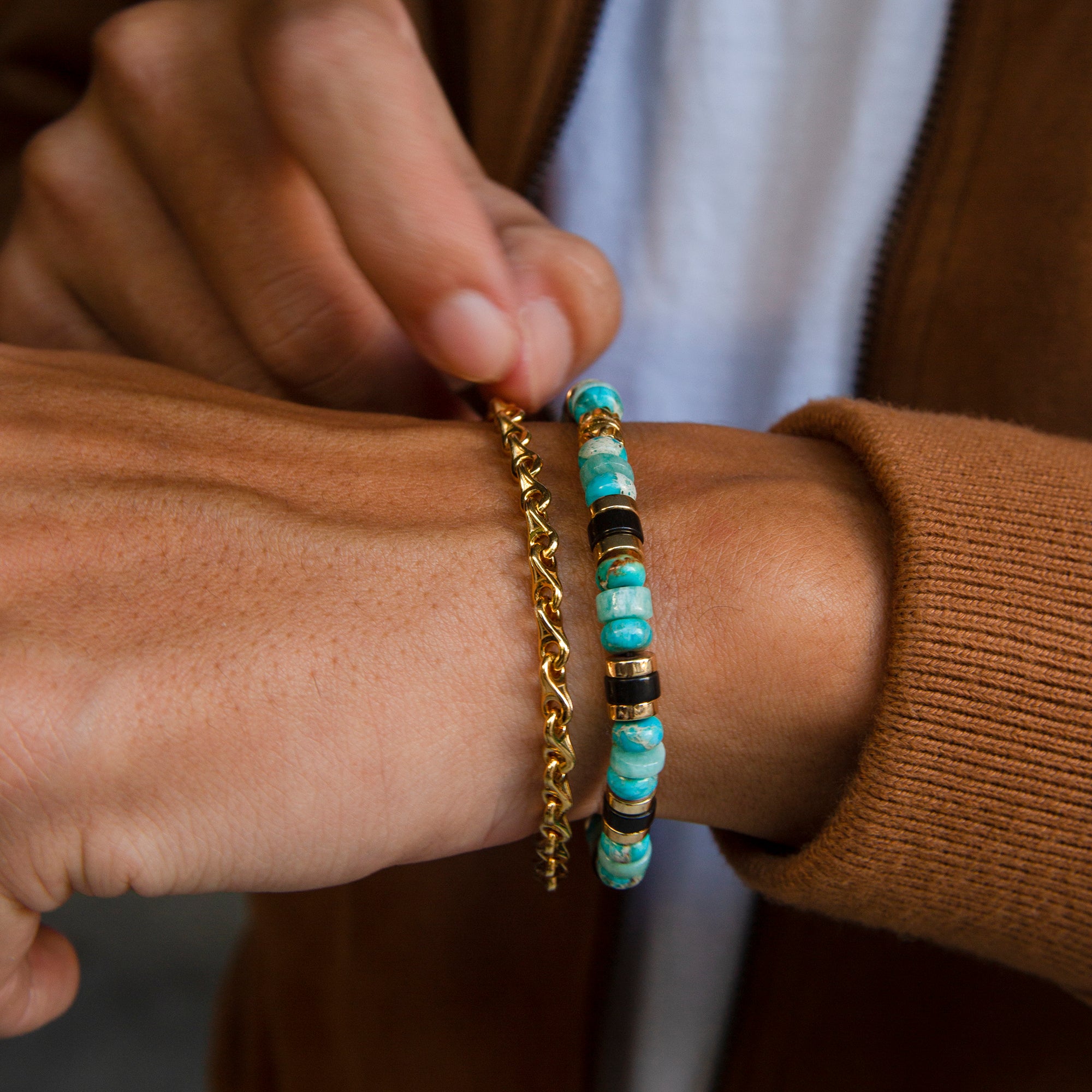 mens beaded bracelet , mens bead bracelet, gold bracelet for men, turquoise bead bracelets