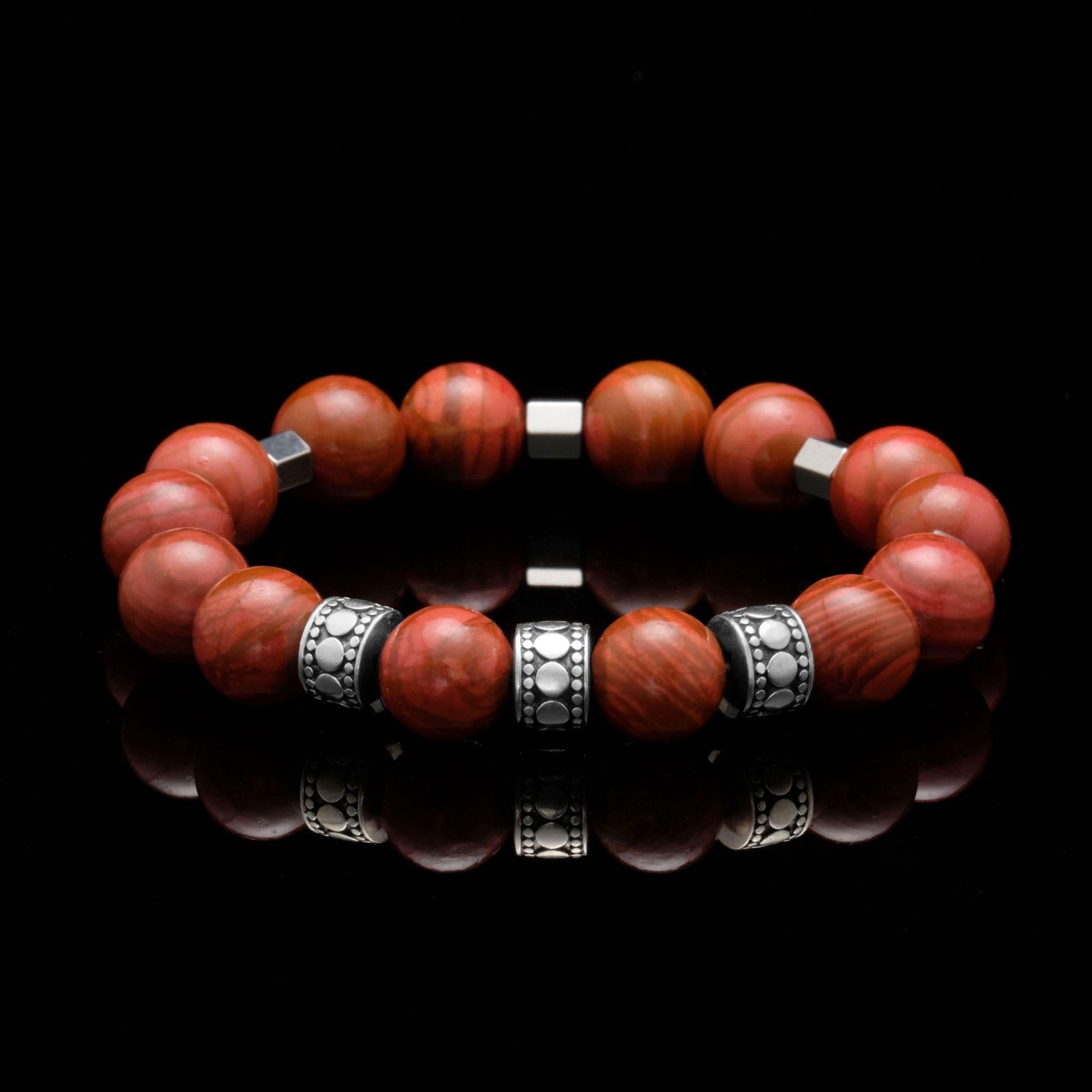 mens stainless steel bracelets, mens silver bracelets, chakra bracelet, chakra stones, jasper stone, red jasper bracelet, men stone bracelet, men bracelet, bracelet for men, mens bead bracelet, men's accessories, beaded bracelets for men, mens beaded bracelets, silver bracelet, male bracelets, bracelet men, mens jewelry bracelet, handmade mens bracelets, men wear bracelet