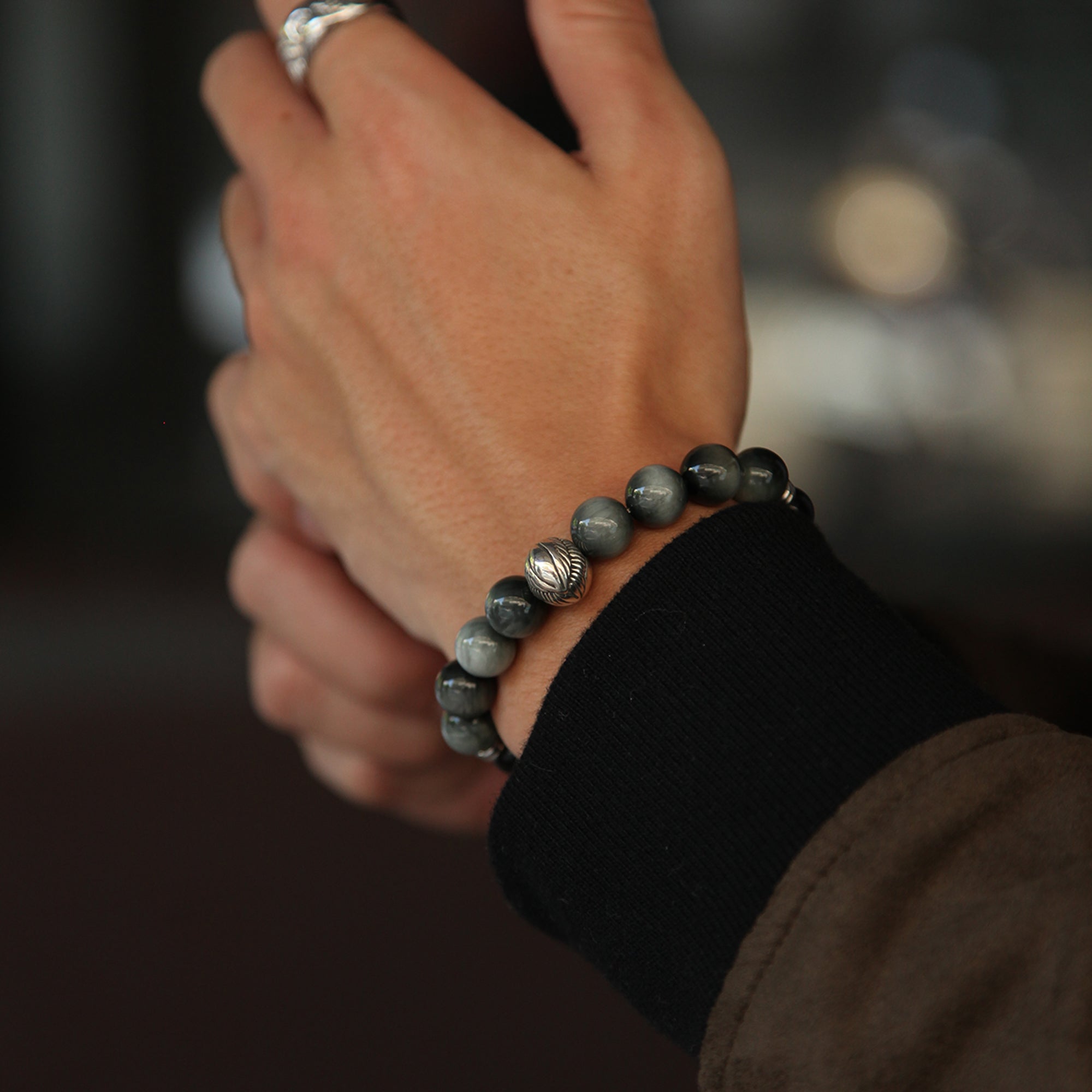 Angel Wing bracelet is one of our fine designer bracelets with limited stocks. Angel Wing Bracelet engraves over 40 feathers and crafts over 70 hours. Azuro Republic fuses Grade AAA Crystals with 925 Silver Angel Wing bead and can be custom made for men. Crystal Bracelet provides healing properties and is a type of popular men's beaded bracelet. Shop aNow with our special offer.