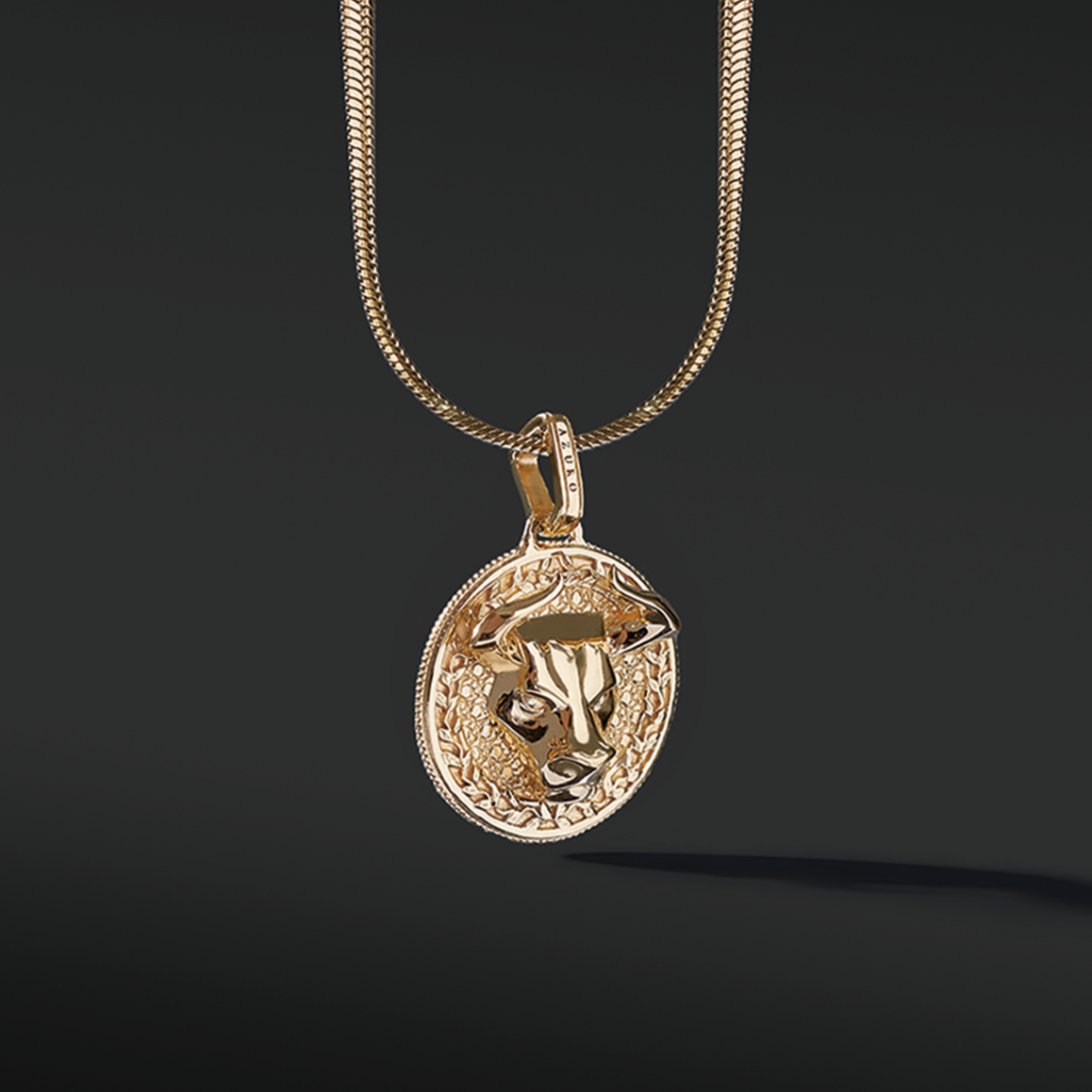 The bull pendant necklace in many cultures means prosperity, wealth, and also means family and union. A bull gold pendant gives a solid appearance to a man. The fine polishing of the horns completes the sharpness of this creation. Azuro put together a collection of gold Bull pendants and bracelets.