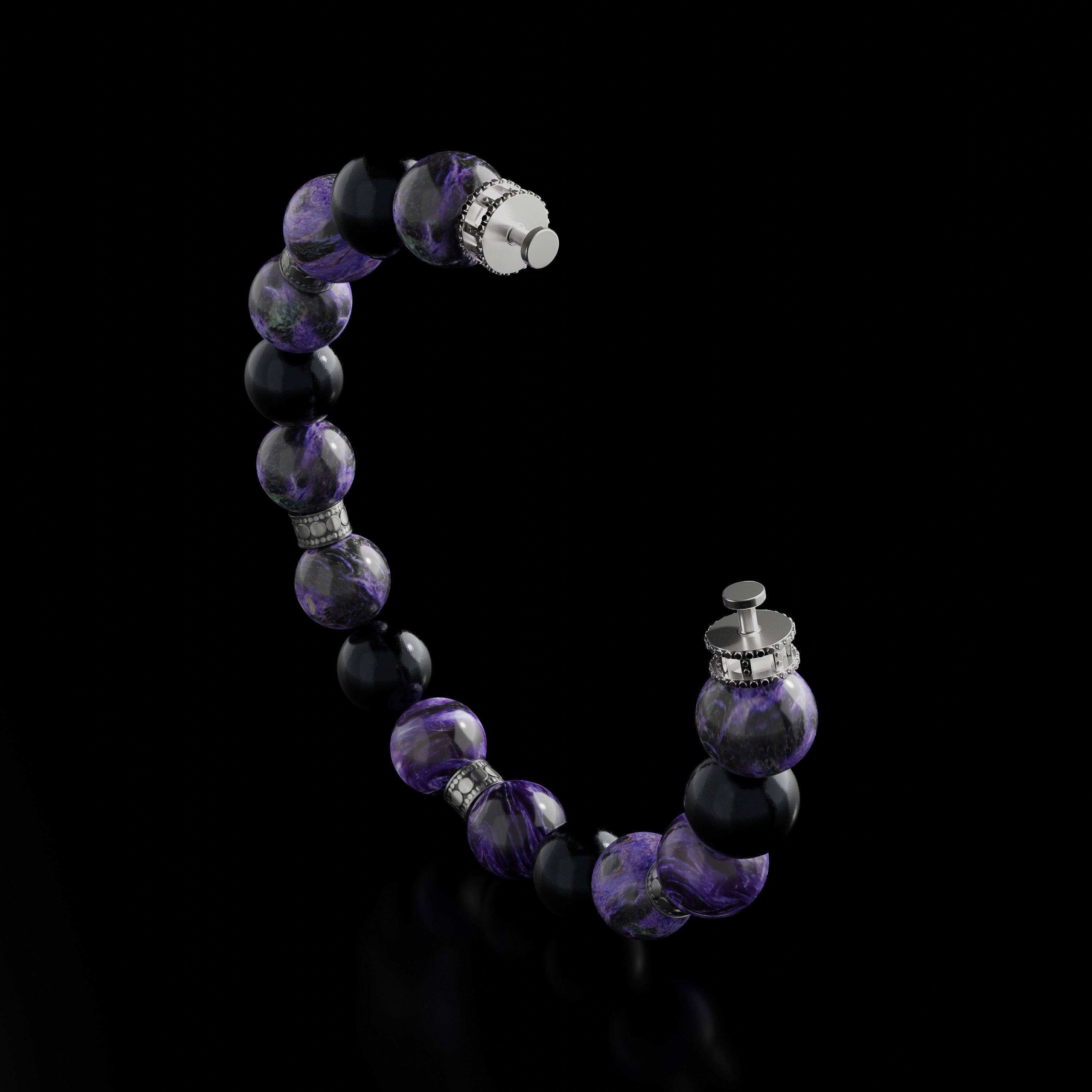 The Azuro gemstone bracelet, with various healing crystals of your choice, will activate different supporting energies and draw out negativity. Wearing the a beaded bracelet would enhance connection to spirit and heighten sensitivity to positive energy.