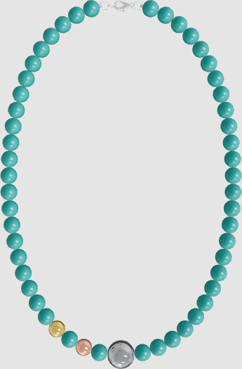 Custom: Beaded Metal Necklack #8nc0i57b
