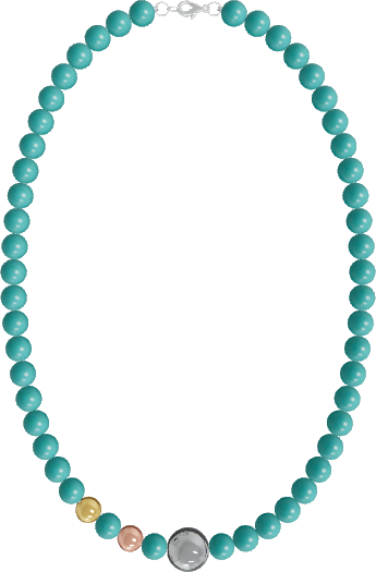 Custom: Beaded Metal Necklack #bdsgxn3g