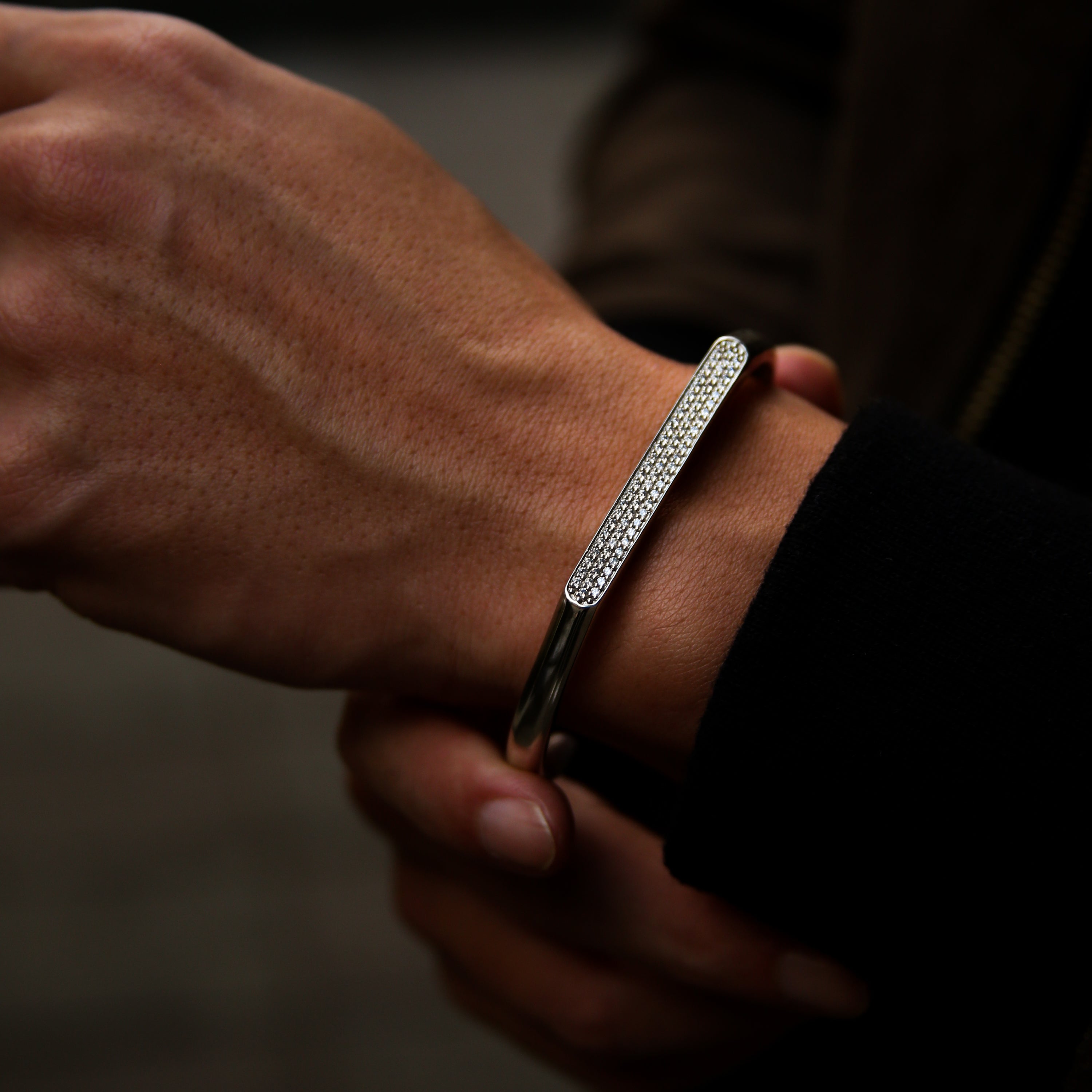 diamond bracelets for men, mens diamond cuff bracelets, cuff bracelets with diamond, pave diamond bracelets, pave diamond cuff bracelet, silver cuff bracelet, silver pave diamond cuff.