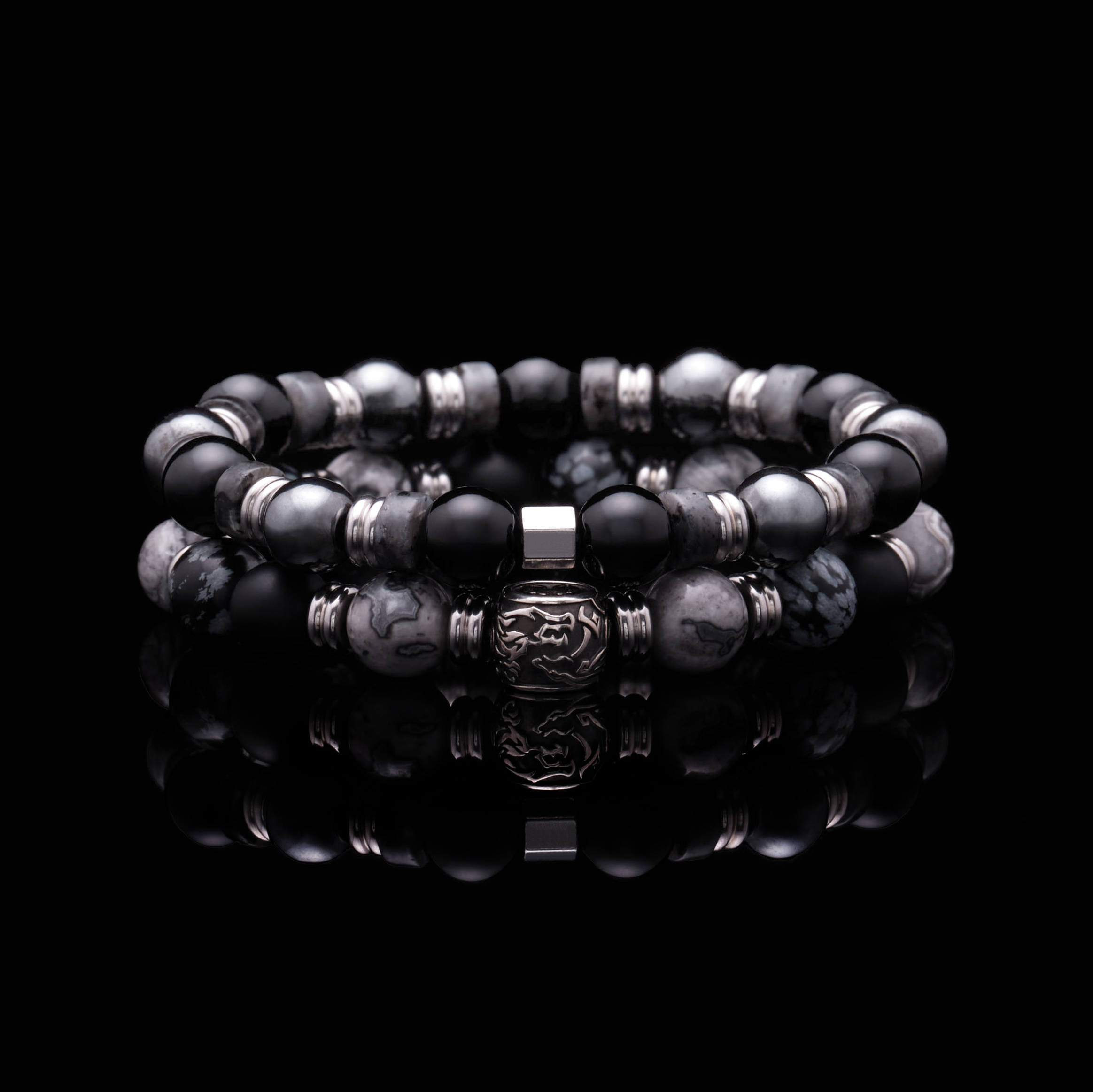mens stack bracelet can be a silver stackable bracelet or a gold stacking bracelets. Custom your stack bracelet in crystals and rare gemstones. Crafted 925 silver and gold stackable bracelets are in style. Stack up your stack beaded bracelets now.