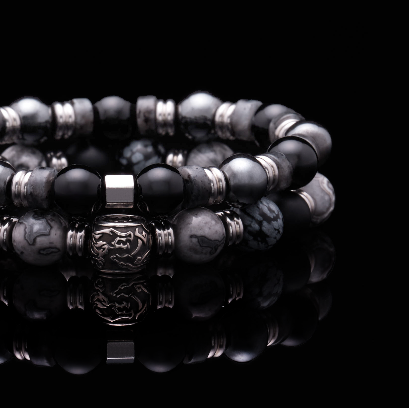 mens stack bracelet can be a silver stackable bracelet or a gold stacking bracelets. Custom your stack bracelet in crystals and rare gemstones. Crafted 925 silver and gold stackable bracelets are in style. Stack up your stack beaded bracelets now.