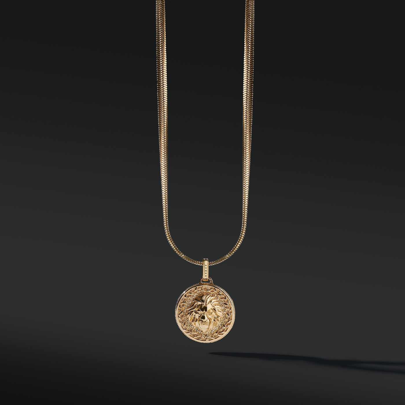 The gold lion pendant necklace is one of our iconic lion collections for men. A lion pendant is a reminder of carrying passion and ambition to everyday life. Gold with the hand polishing finishing of the lion pendant is an appreciation of craftsmanship and exceptional style. A men's gold pendant is more than a piece of jewelry but a statement of what you have achieved.