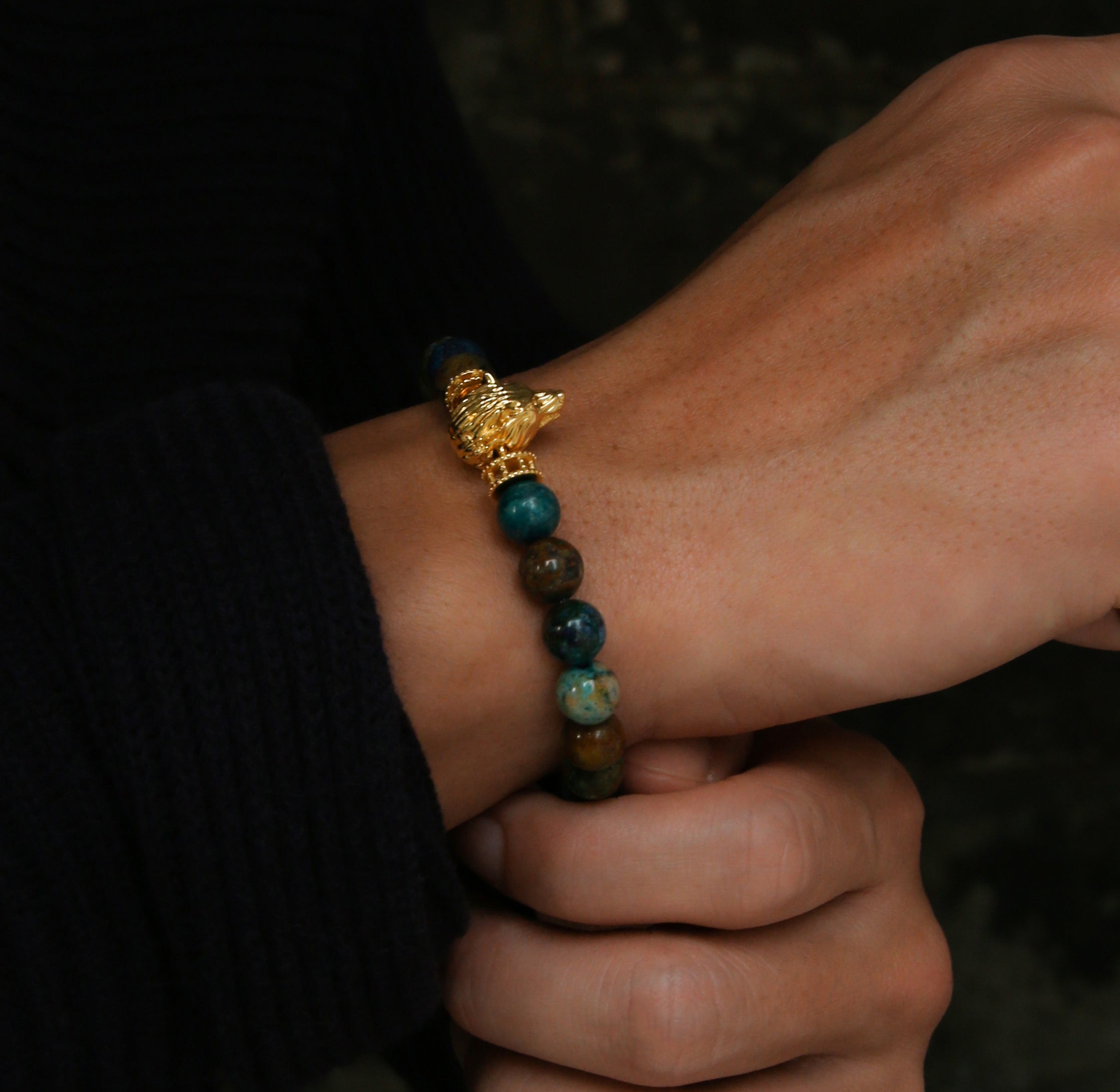 wolf bracelets, gold bracelets for men, wolf pendant, wolf jewelry, silver wolf jewelry, 925 silver beaded bracelet, animal jewelry for men, beaded bracelets for men, mens beaded bracelets