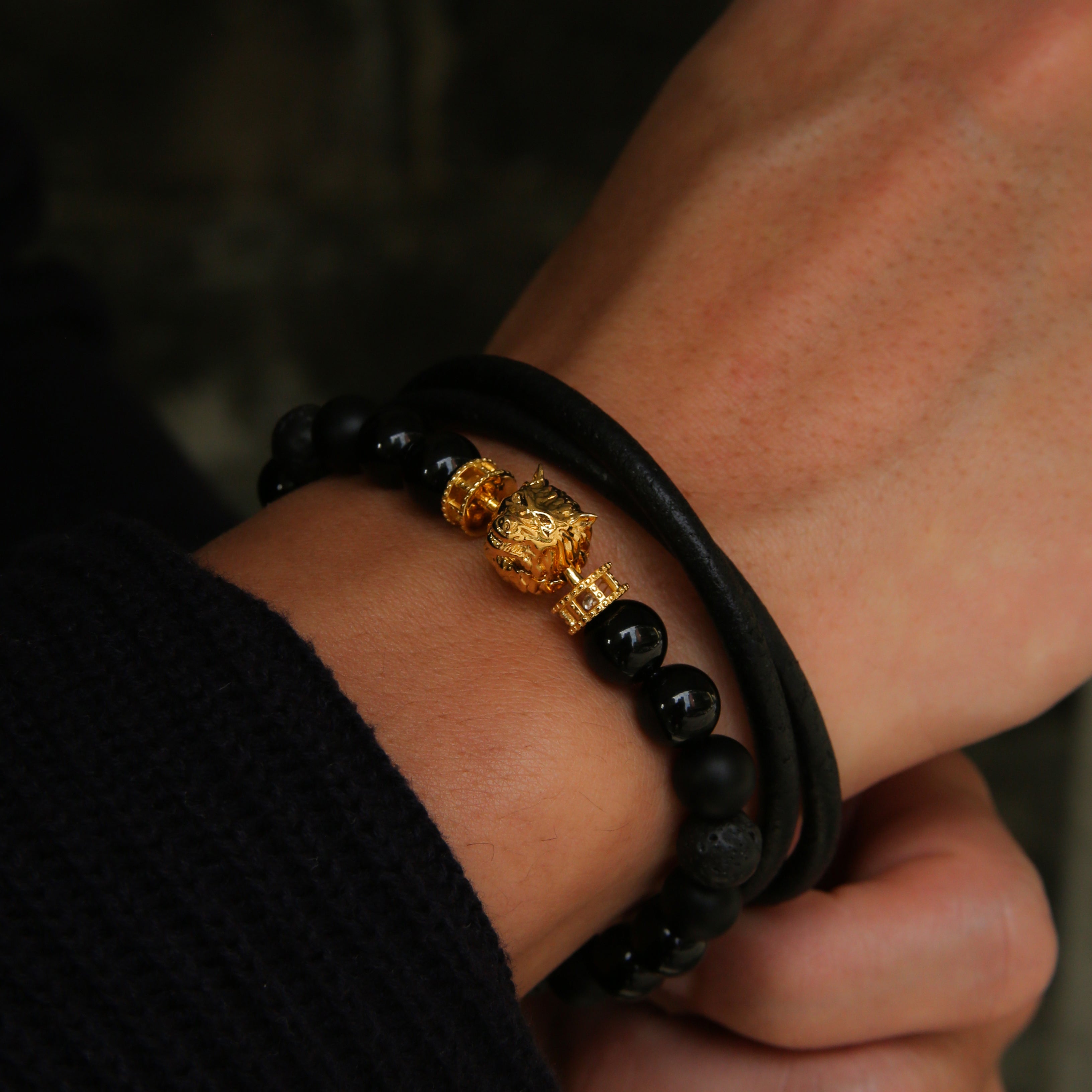 wolf bracelets, gold bracelets for men, wolf pendant, wolf jewelry, silver wolf jewelry, 925 silver beaded bracelet, animal jewelry for men, beaded bracelets for men, mens beaded bracelets
