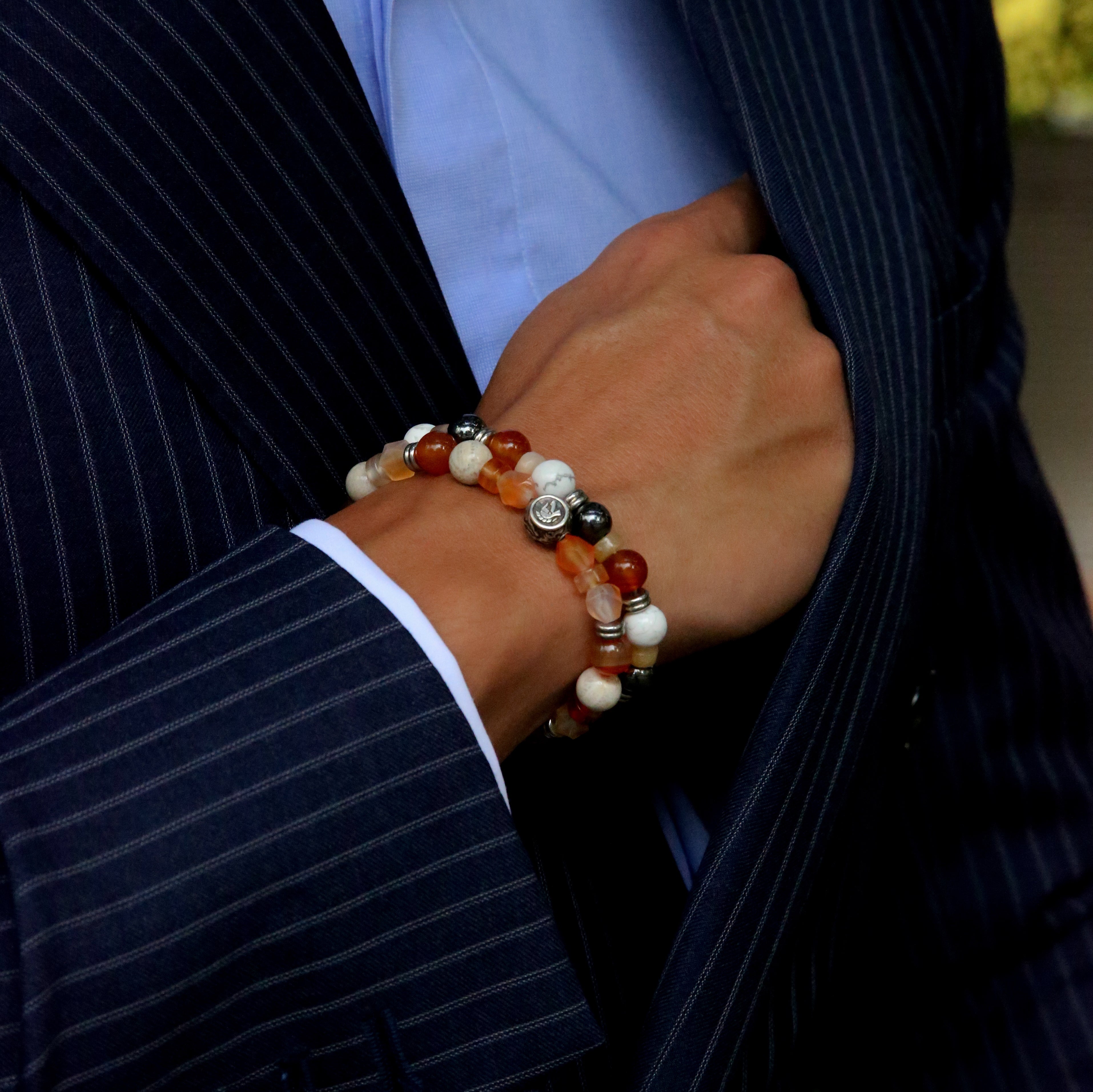 mens stack bracelet can be a silver stackable bracelet or a gold stacking bracelets. Custom your stack bracelet in crystals and rare gemstones. Crafted 925 silver and gold stackable bracelets are in style. Stack up your stack beaded bracelets now.