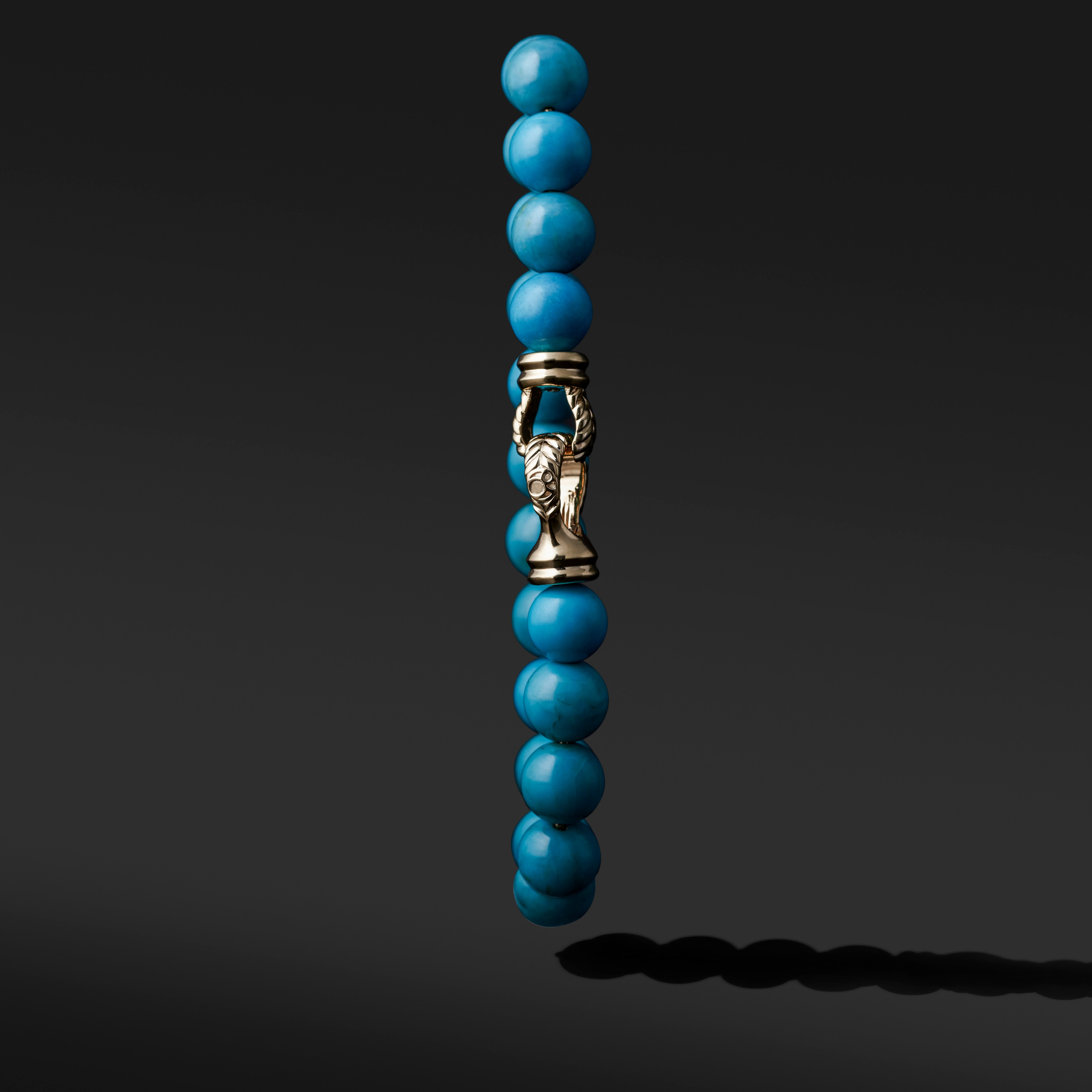 Laurel 18k Gold Turquoise Beaded Bracelet