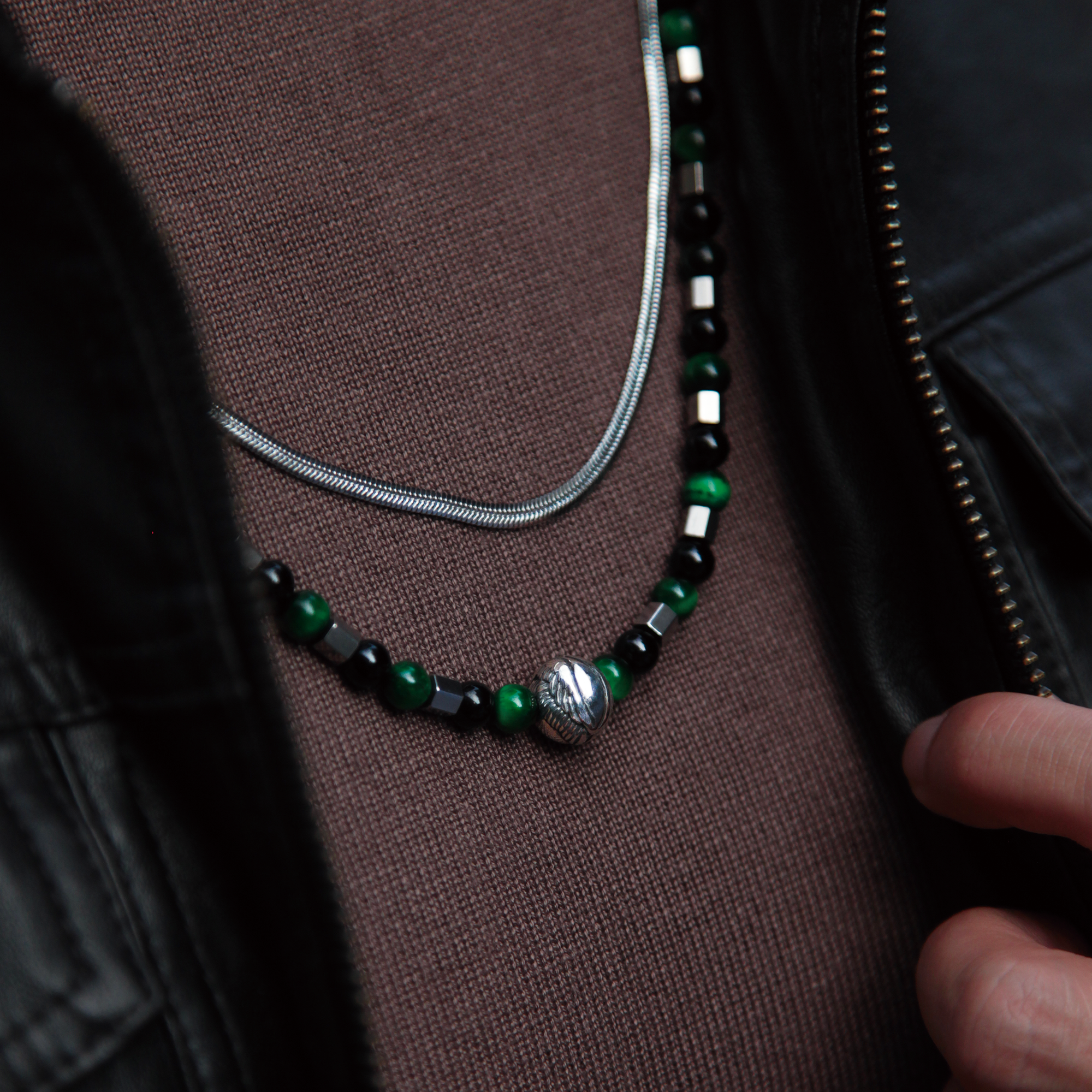 Angel Wing Necklace is one of our fine designer bracelets with limited stocks. Men's Crystal Necklace is the ultimate statement of your style and a silver Angel Wing bead adds sophisticated and luxurious elements to this men's necklace collection. Custom your silver necklace with different crystals and beads to create your personalized jewelry. Shop Men's Angel Wing Necklace today.