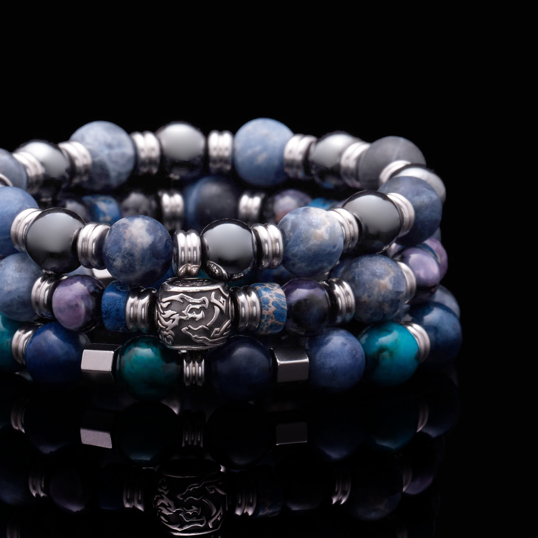mens stack bracelet can be a silver stackable bracelet or a gold stacking bracelets. Custom your stack bracelet in crystals and rare gemstones. Crafted 925 silver and gold stackable bracelets are in style. Stack up your stack beaded bracelets now.