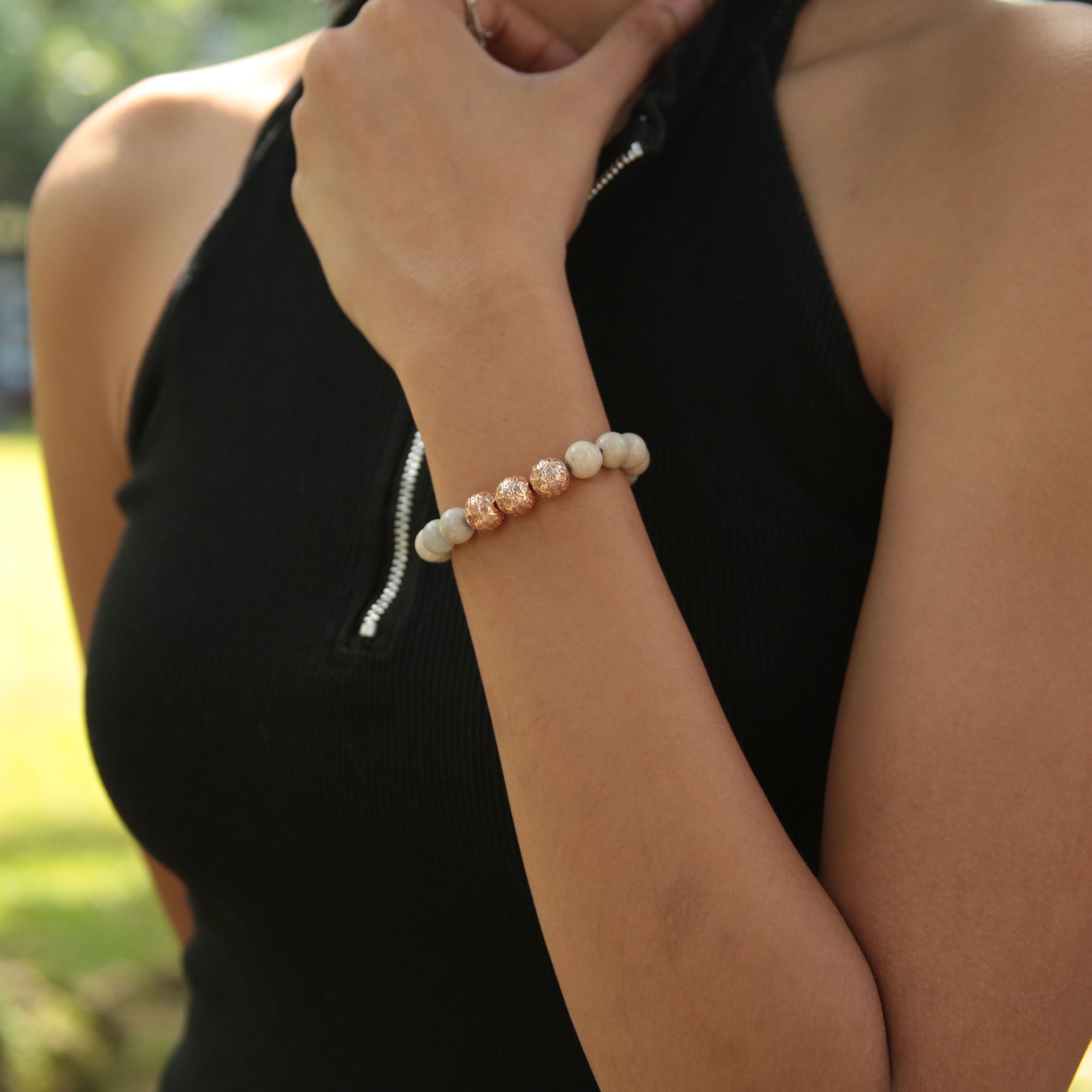 Women's beaded bracelets, Rose gold amethyst bracelet, gemstone bracelet, adjustable bracelet, custom bracelet, personalized braceletswomen's gold bracelets, jewlery for women, women's crystal bracelets, healing crystals bracelets for women, women jewelry