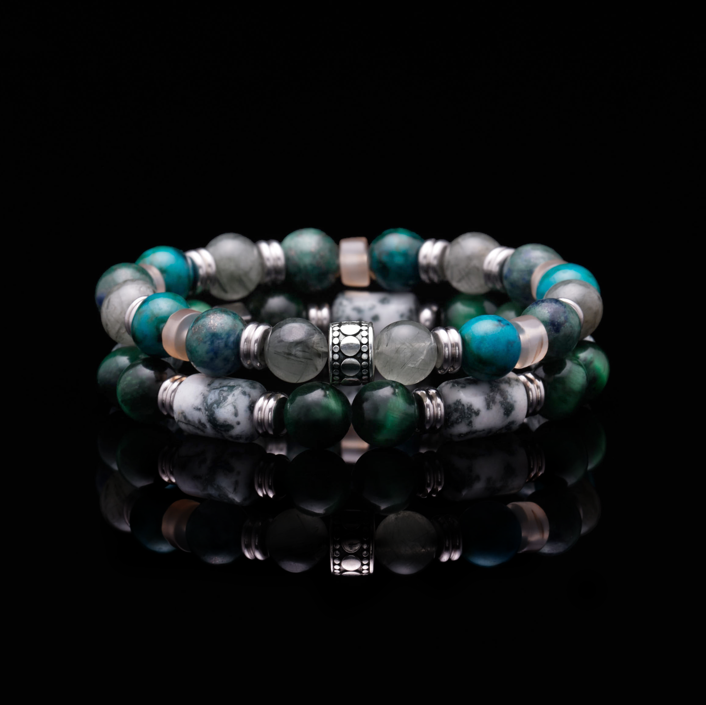 mens stack bracelet can be a silver stackable bracelet or a gold stacking bracelets. Custom your stack bracelet in crystals and rare gemstones. Crafted 925 silver and gold stackable bracelets are in style. Stack up your stack beaded bracelets now.