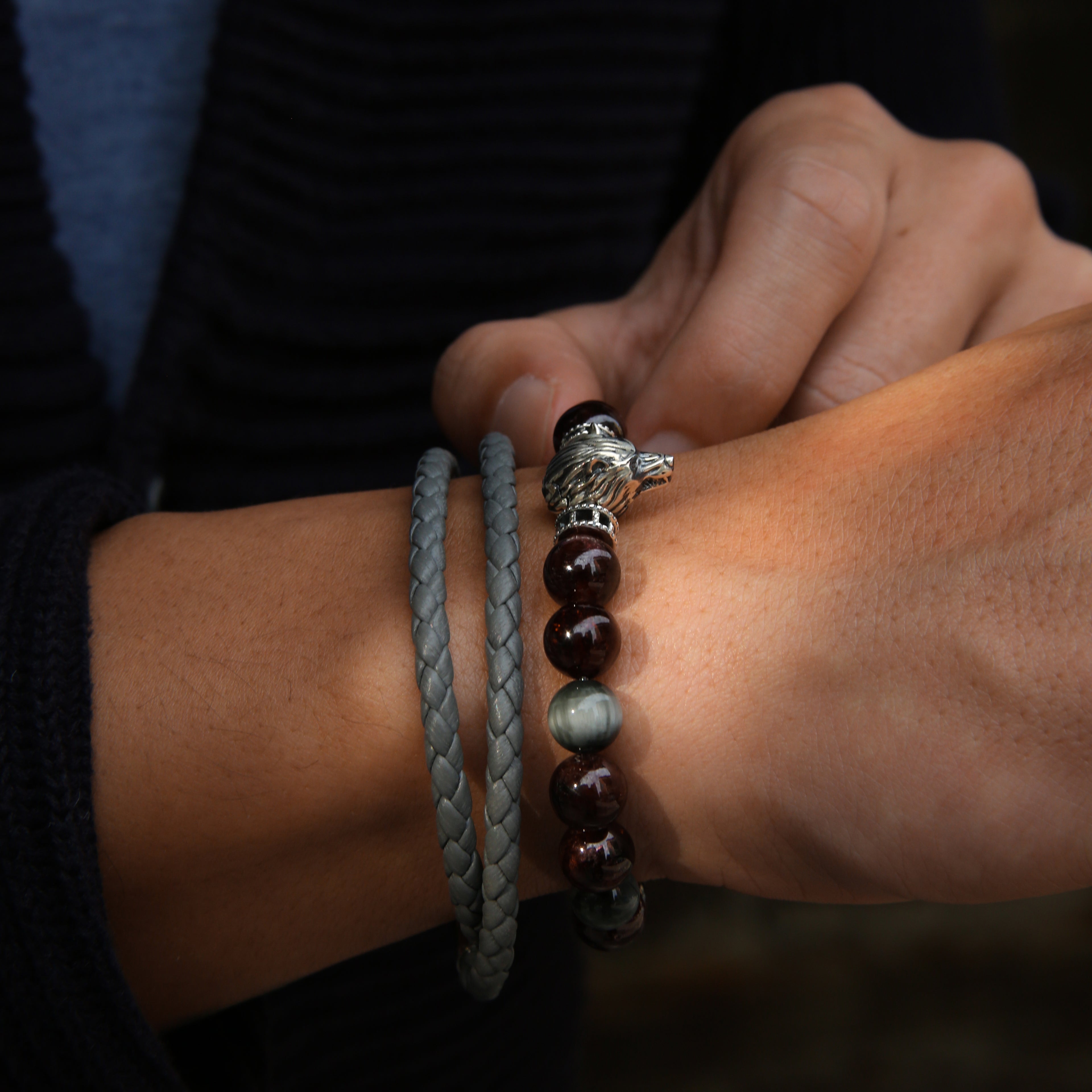 wolf bracelets, gold bracelets for men, wolf pendant, wolf jewelry, silver wolf jewelry, 925 silver beaded bracelet, animal jewelry for men, beaded bracelets for men, mens beaded bracelets