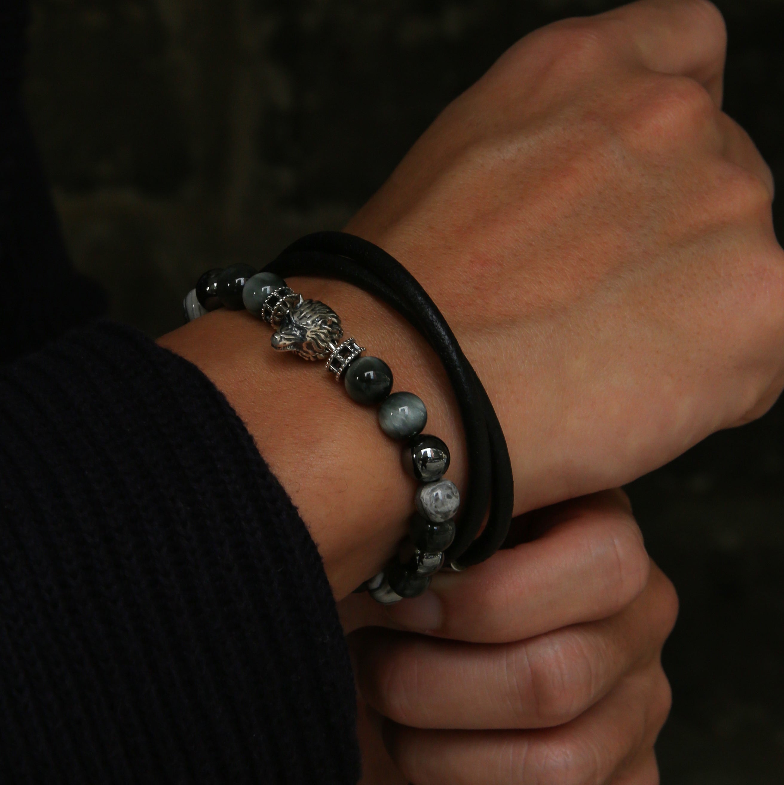 wolf bracelets, gold bracelets for men, wolf pendant, wolf jewelry, silver wolf jewelry, 925 silver beaded bracelet, animal jewelry for men, beaded bracelets for men, mens beaded bracelets