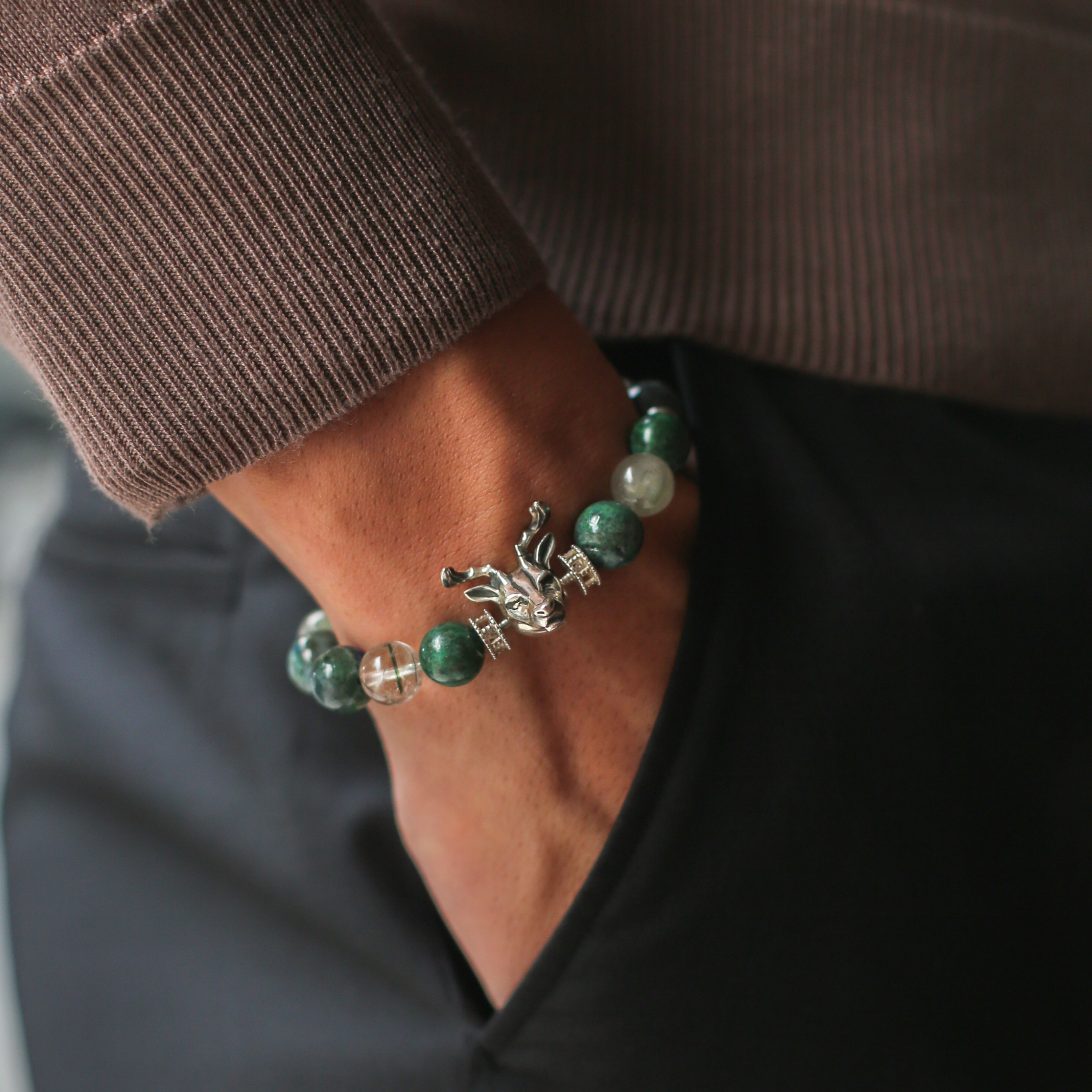 men beaded bracelet, gemstone bracelet, mens silver bracelets, adjustable bracelet, custom bracelet, personalized bracelets