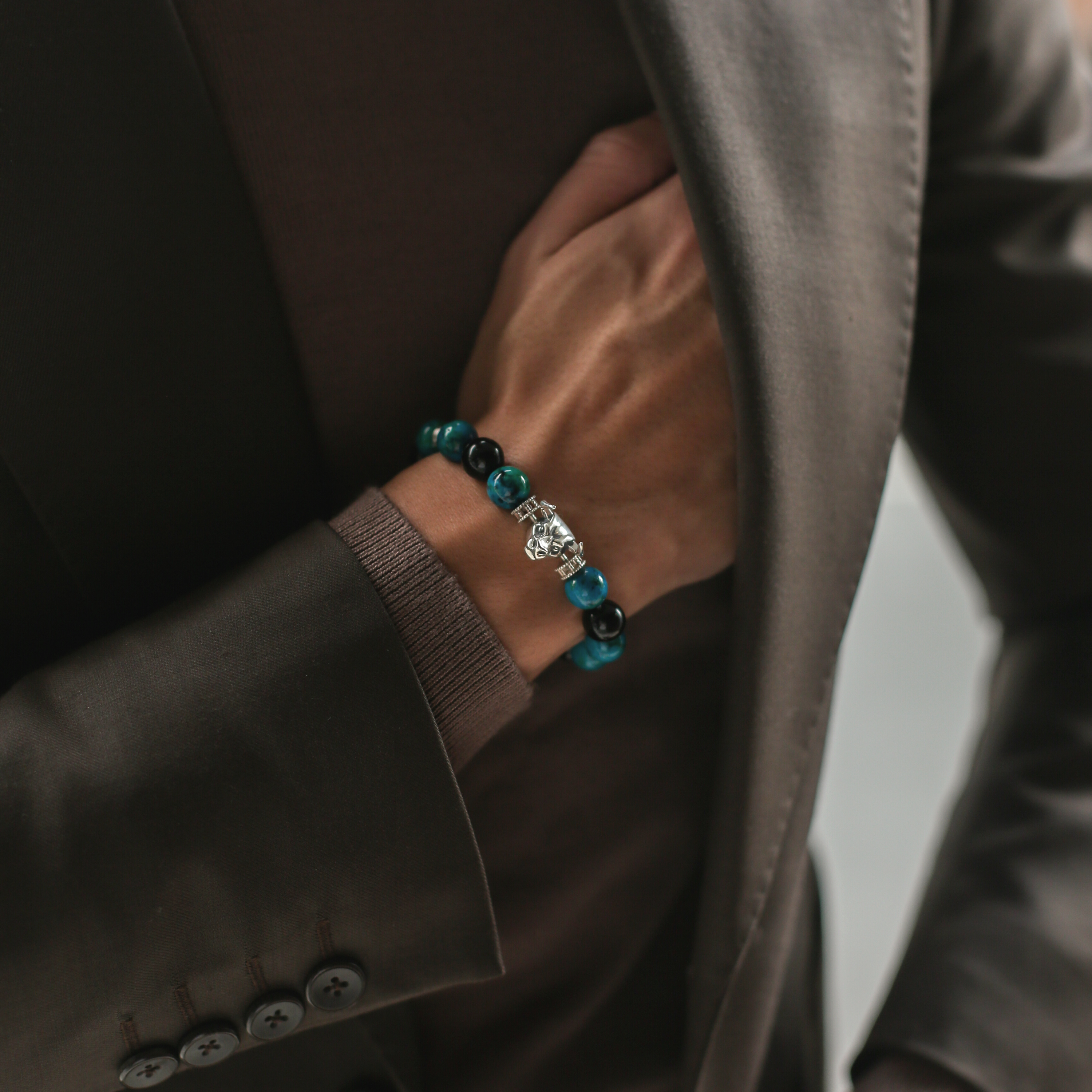 men beaded bracelet, gemstone bracelet, mens silver bracelets, adjustable bracelet, custom bracelet, personalized bracelets