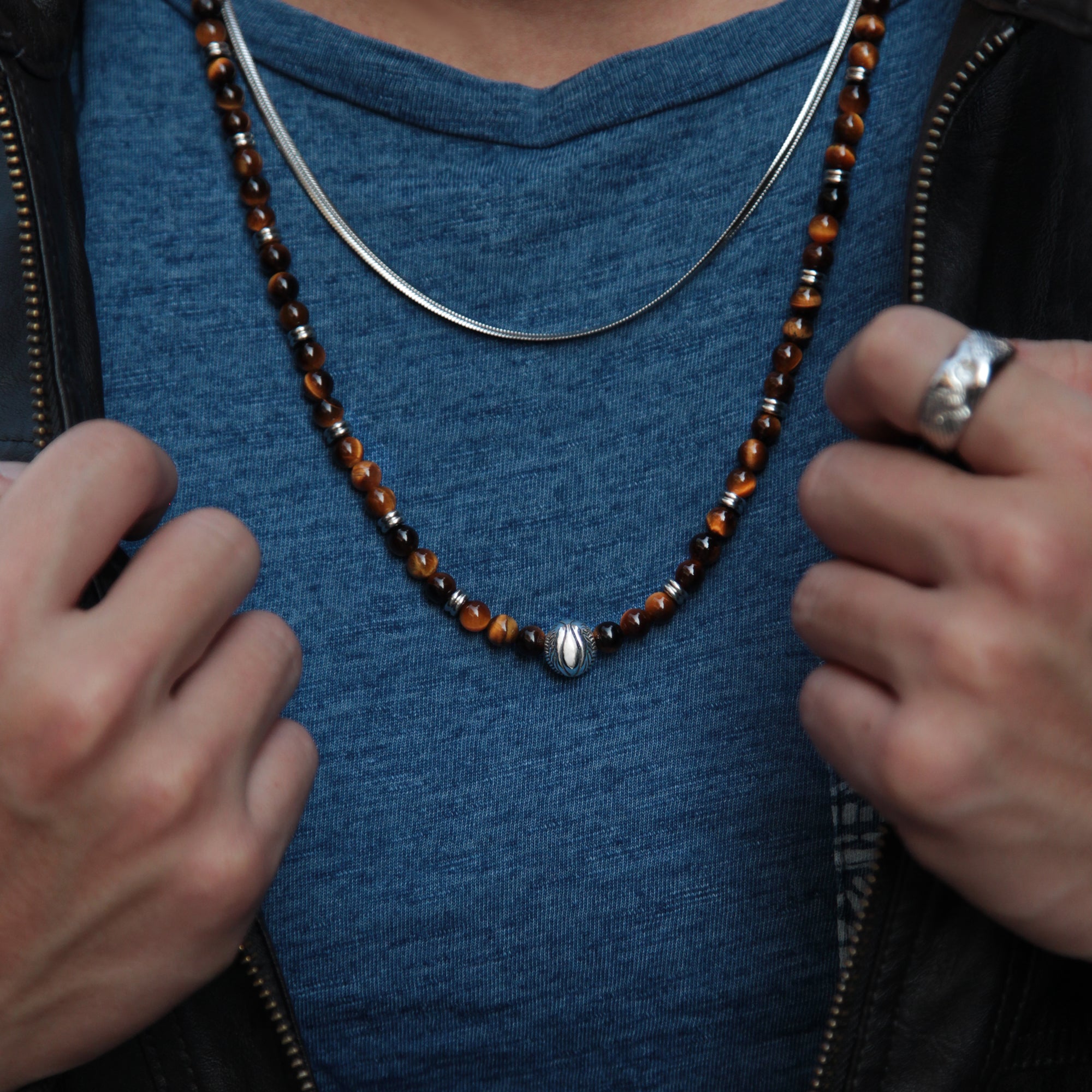 Angel Wing Necklace is one of our fine designer bracelets with limited stocks. Men's Crystal Necklace is the ultimate statement of your style and a silver Angel Wing bead adds sophisticated and luxurious elements to this men's necklace collection. Custom your silver necklace with different crystals and beads to create your personalized jewelry. Shop Men's Angel Wing Necklace today.