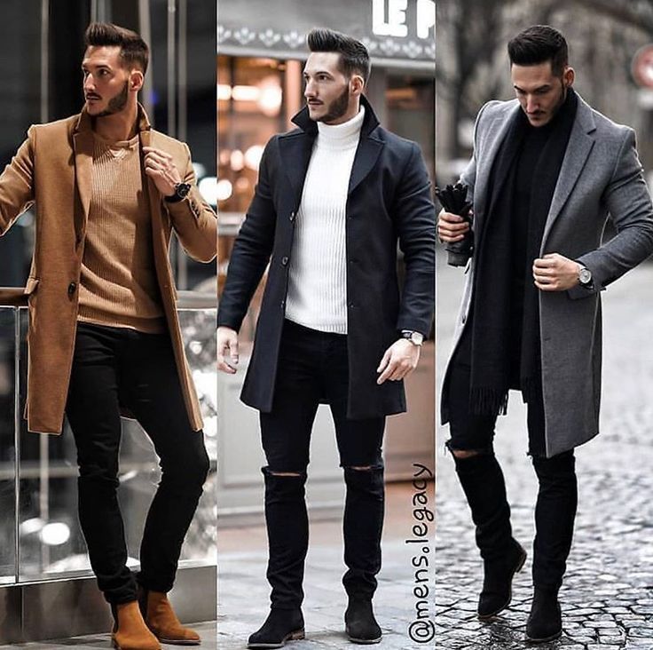Black Shirt Matching Pants.  Winter outfits men, Mens outfits, Mens winter  fashion