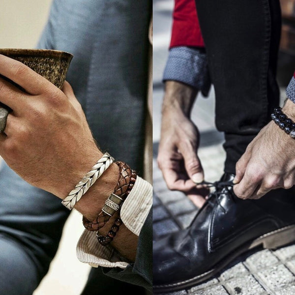 Leather Bracelet for Men, Mens Bracelet, Leather Bracelet Boyfriend, Luxury Bracelet Men, Leather Bracelet Black, Leather Bracelet for Him