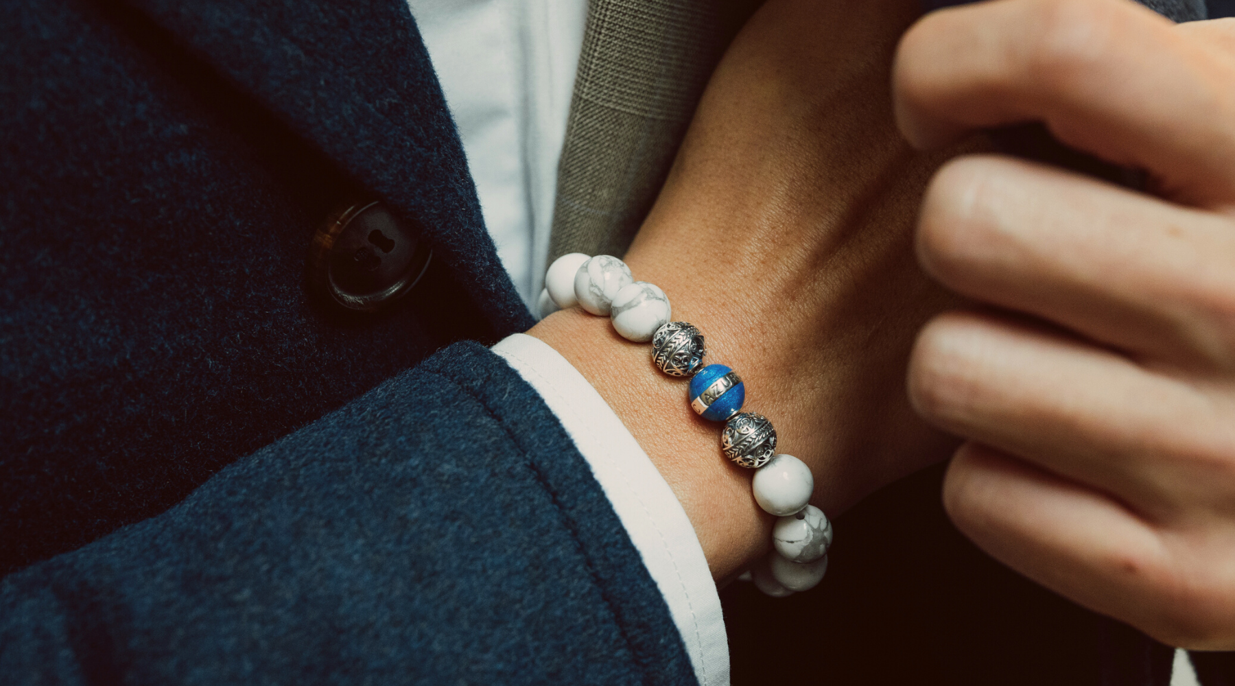 Men Beaded Bracelet: Gemstone Beads Collection