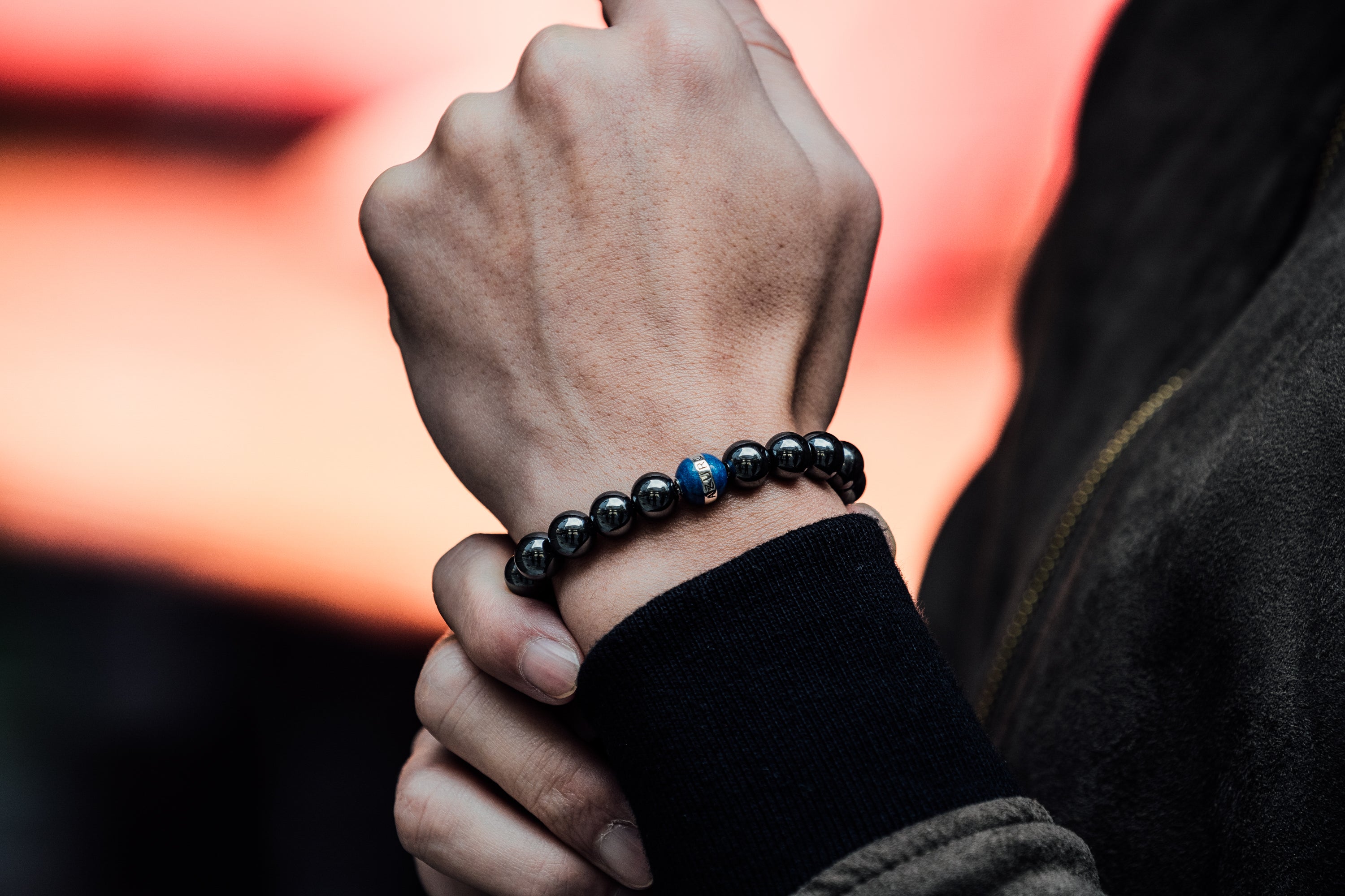 Hematite Bracelet Men Beaded Bracelet